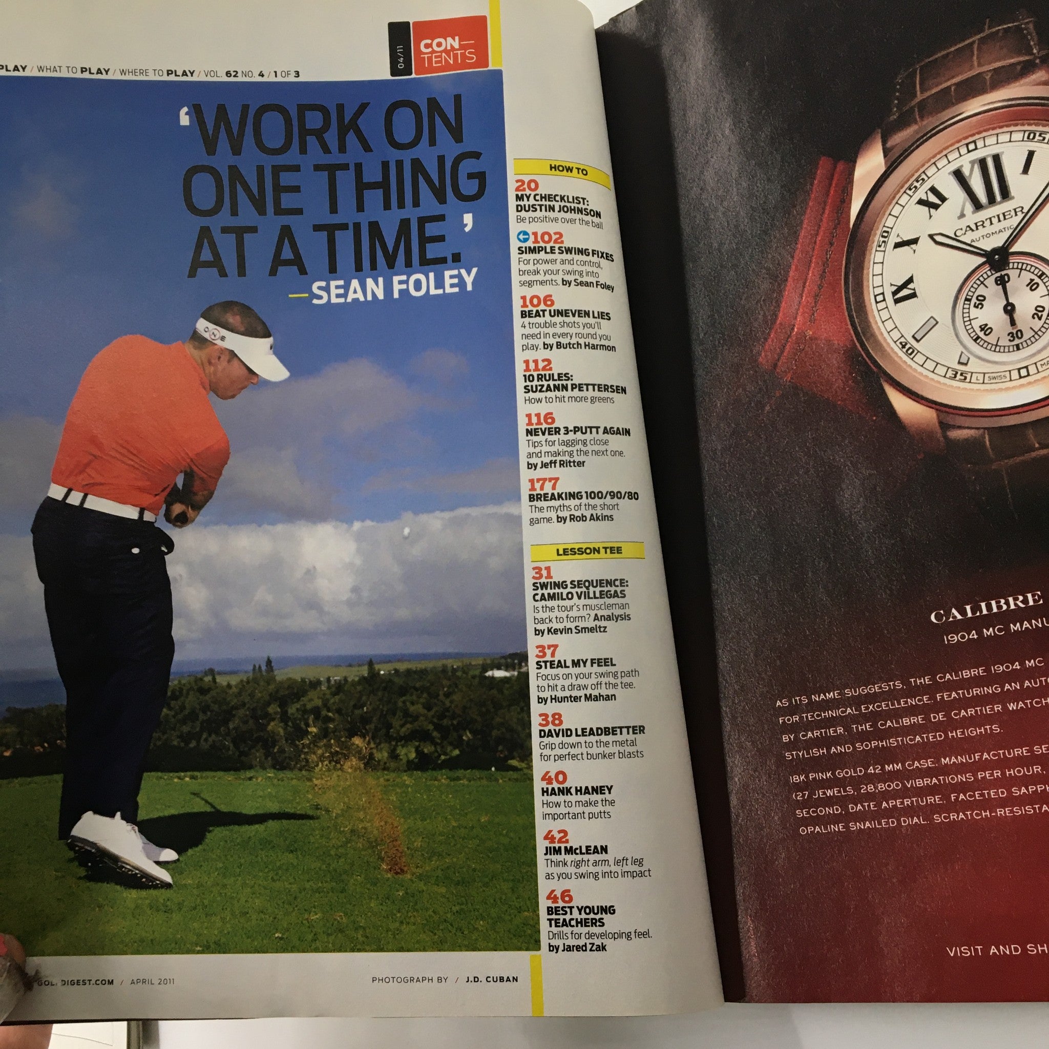 Golf Digest Magazine April 2011 Tiger Woods 5 Lifetime Coaches Keeps Chaning