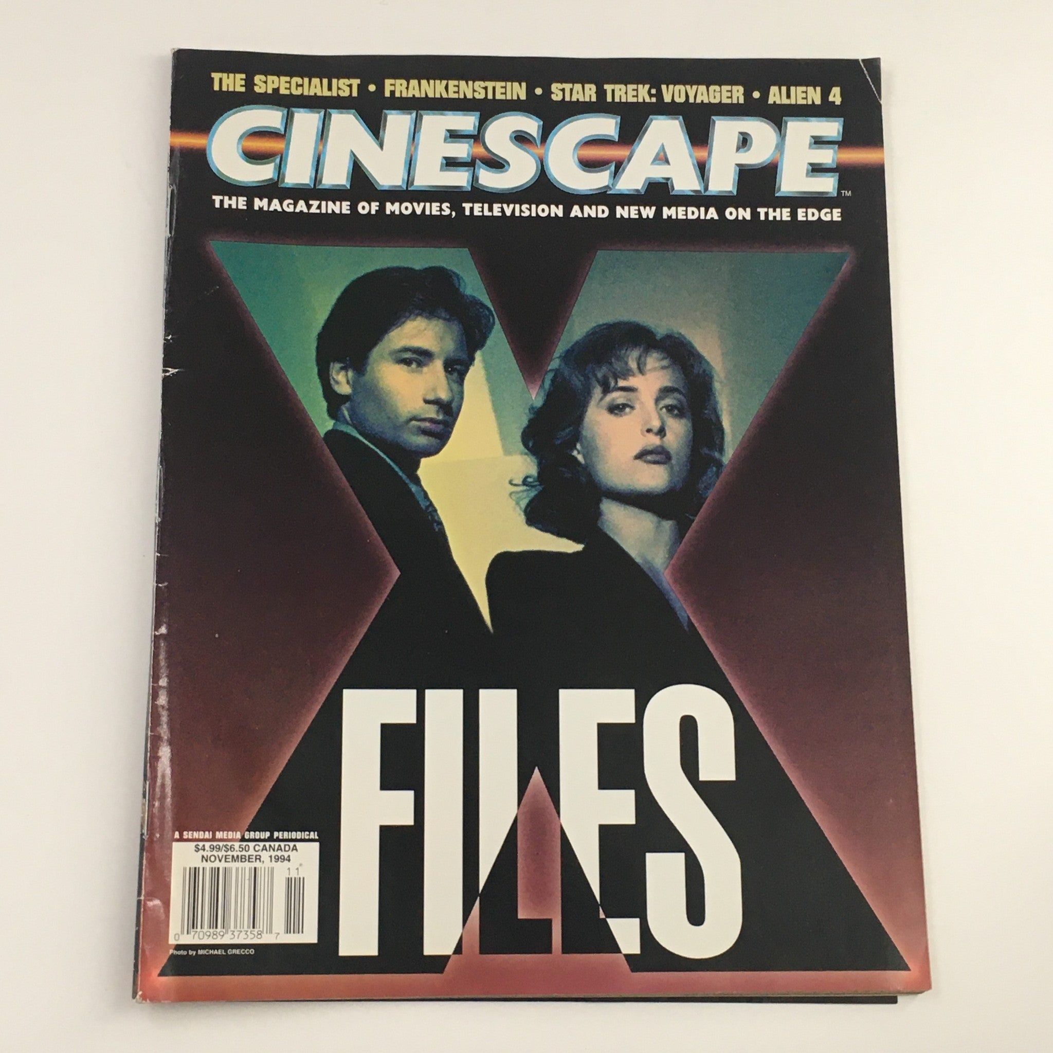 Cinescape Magazine November 1994 Gillian Anderson, David Duchovny, No Label