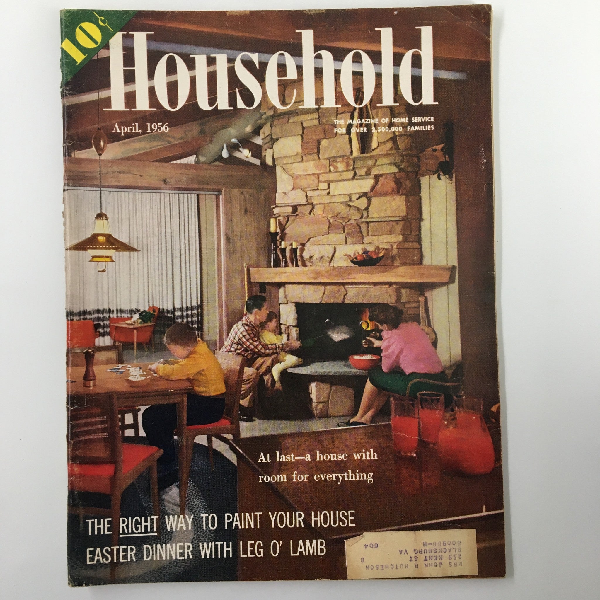 VTG Household Magazine April 1956 The Right Way To Paint Your House