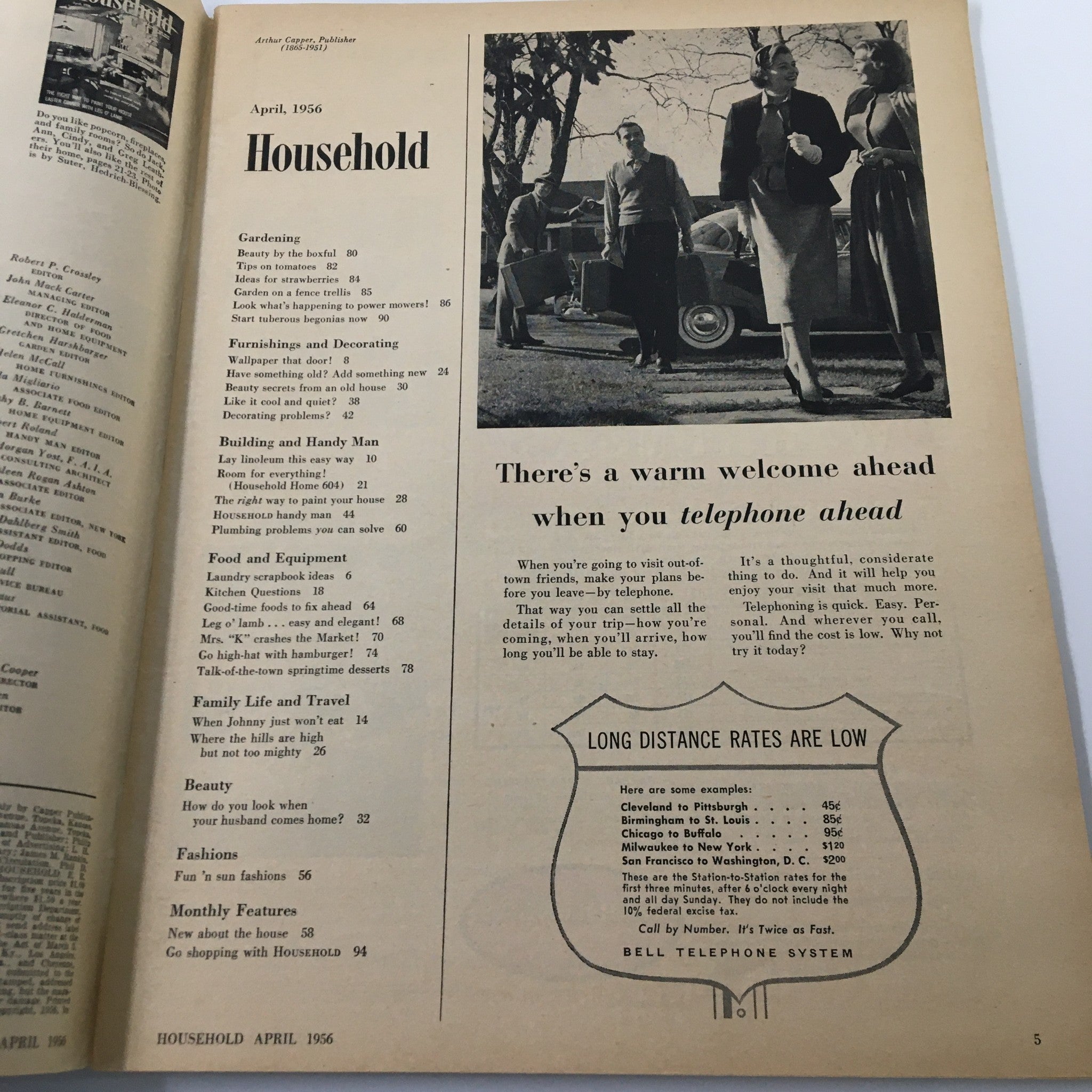 VTG Household Magazine April 1956 The Right Way To Paint Your House