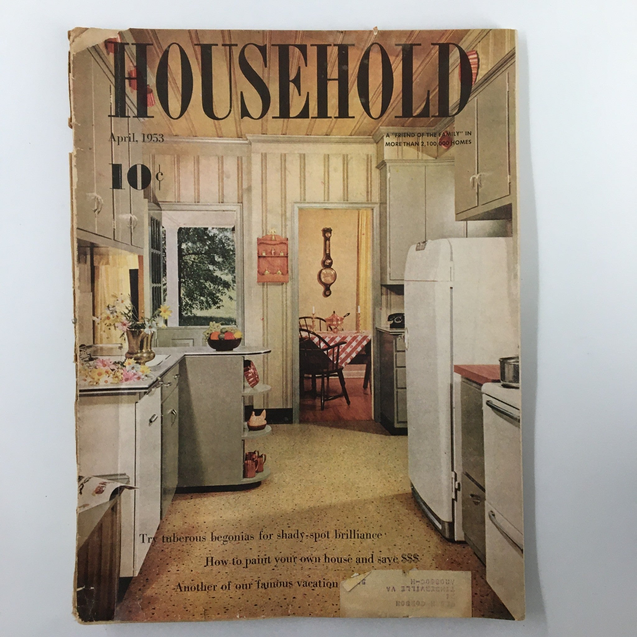 VTG Household Magazine April 1953 Try Tuberous Begonias for ShadySpot Brilliance