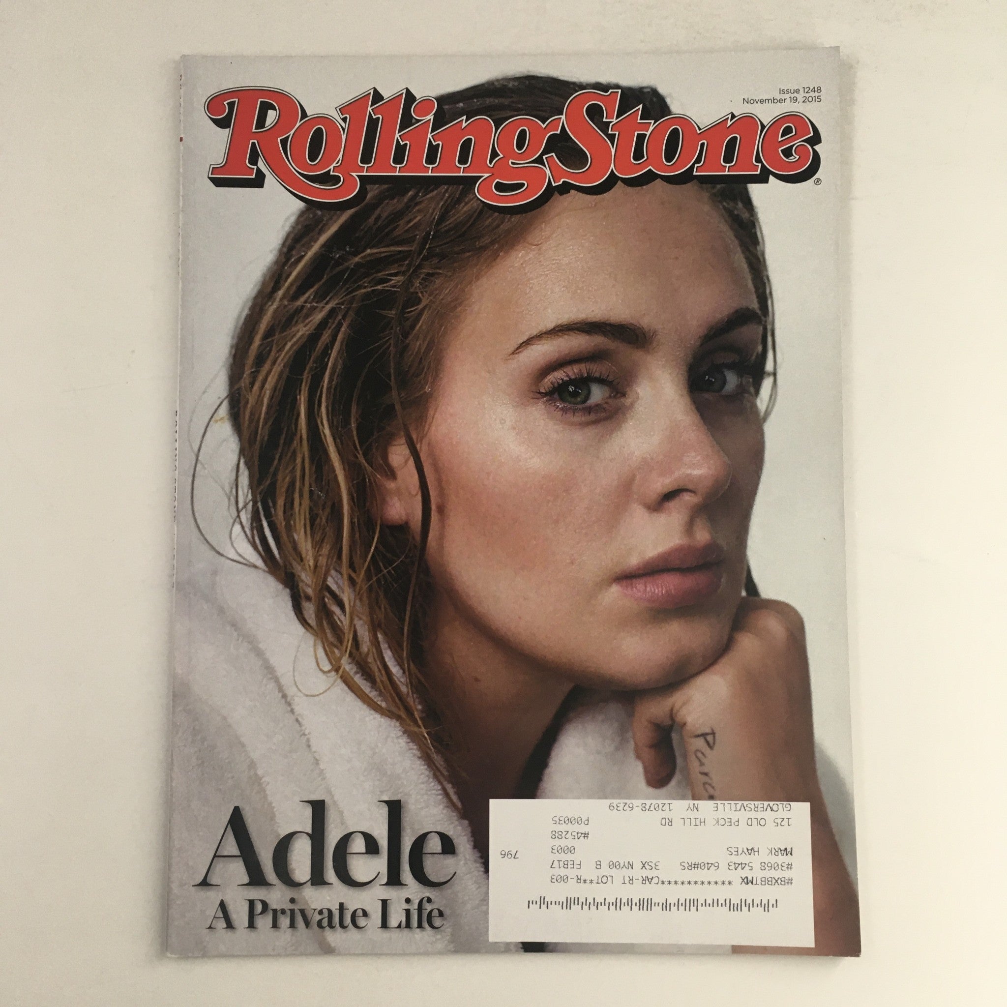 Rolling Stone Magazine November 19 2015 Adele A Private Life, VG