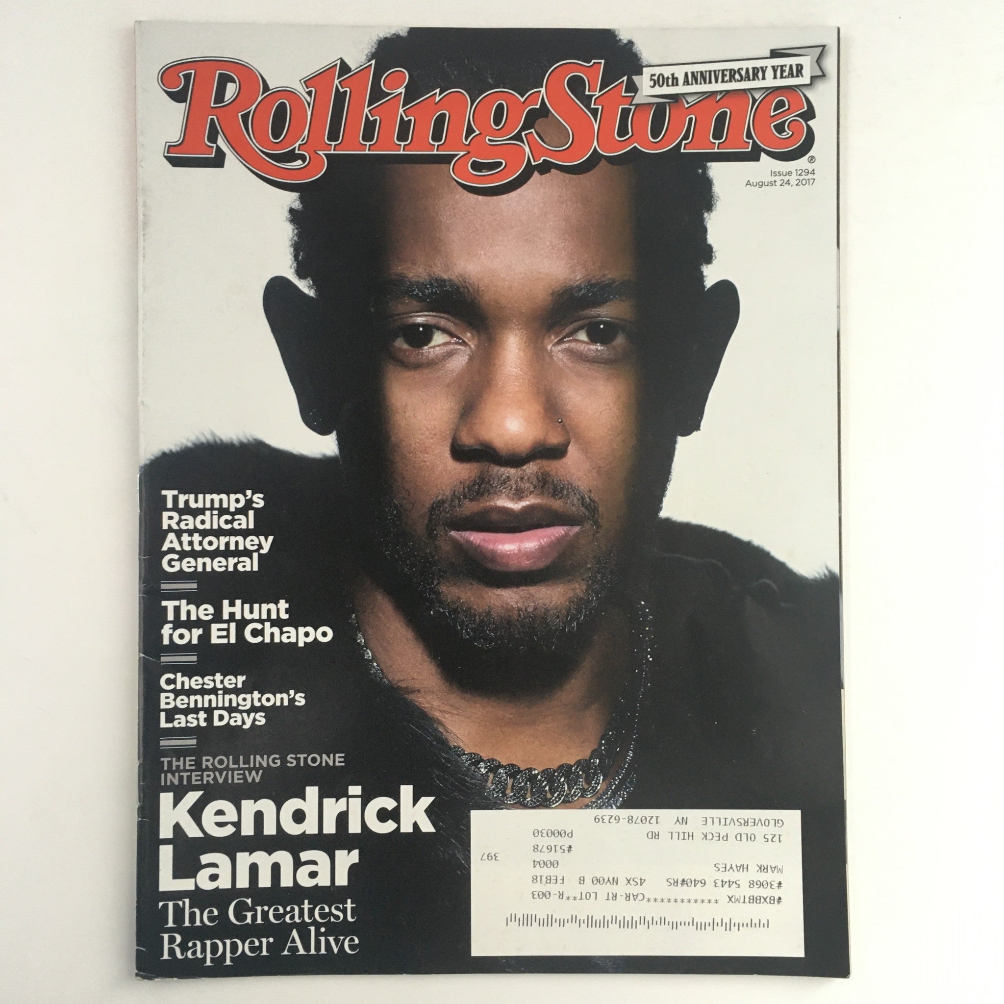 Rolling Stone Magazine August 24 2017 Kendrick Lamar, Chester Bennington VG