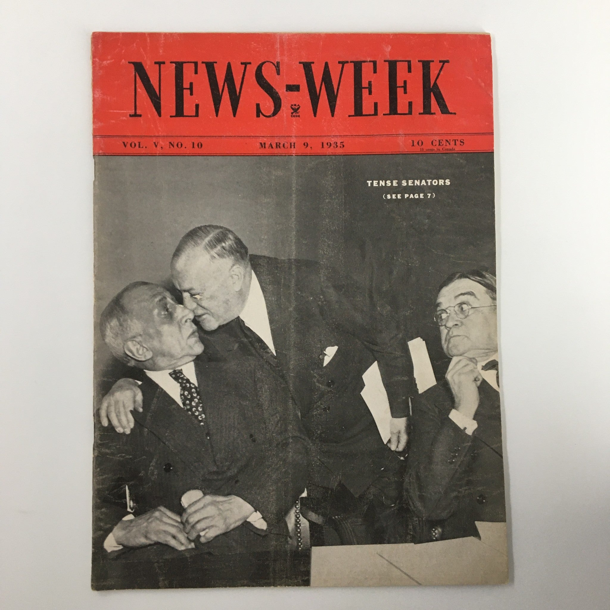 VTG News-Week Magazine March 9 1935 Vol. V No. 10 Tense Senators No Label