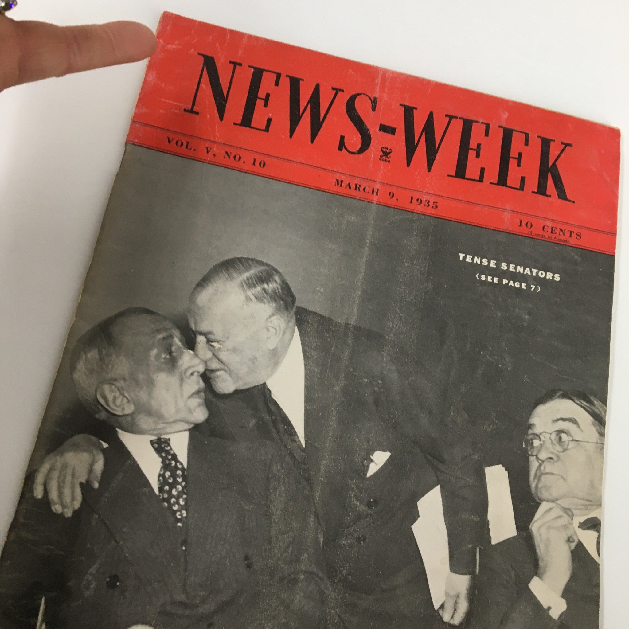 VTG News-Week Magazine March 9 1935 Vol. V No. 10 Tense Senators No Label