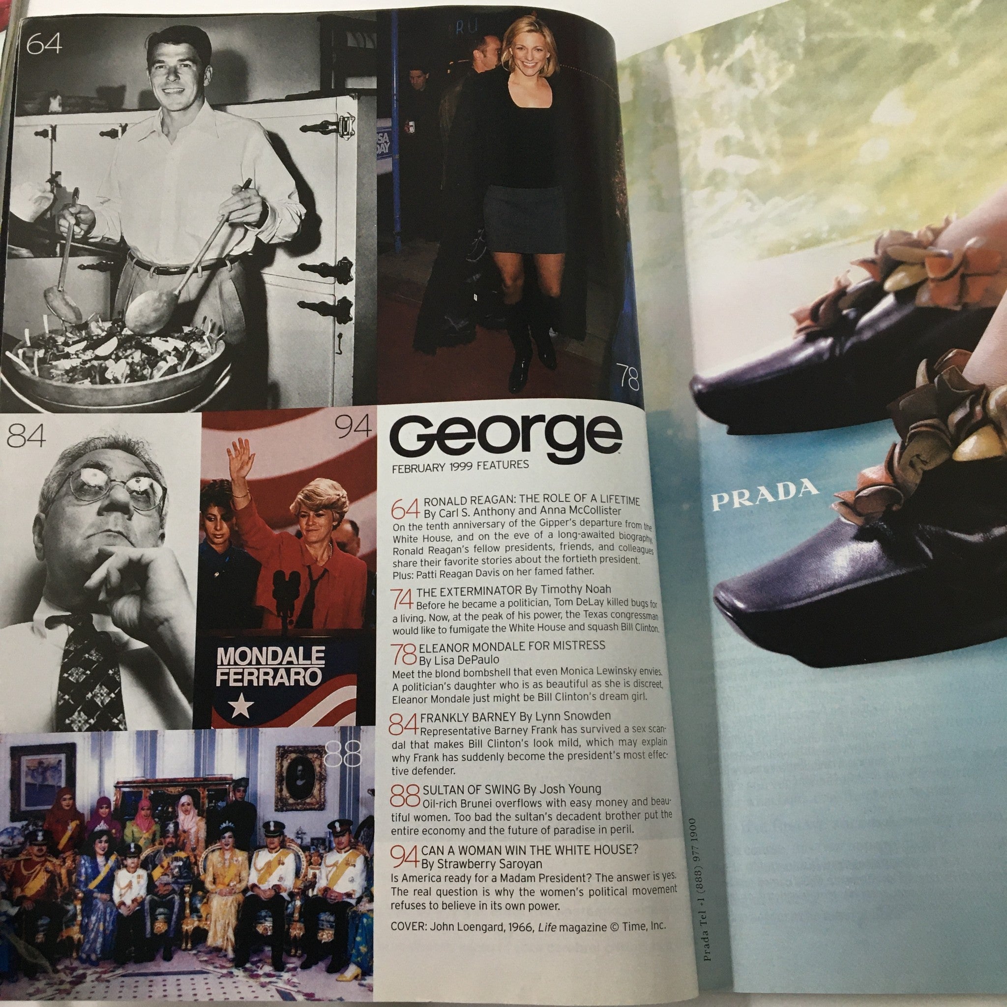 George Magazine February 1999 Ronald Reagan The Life of the Legend No Label