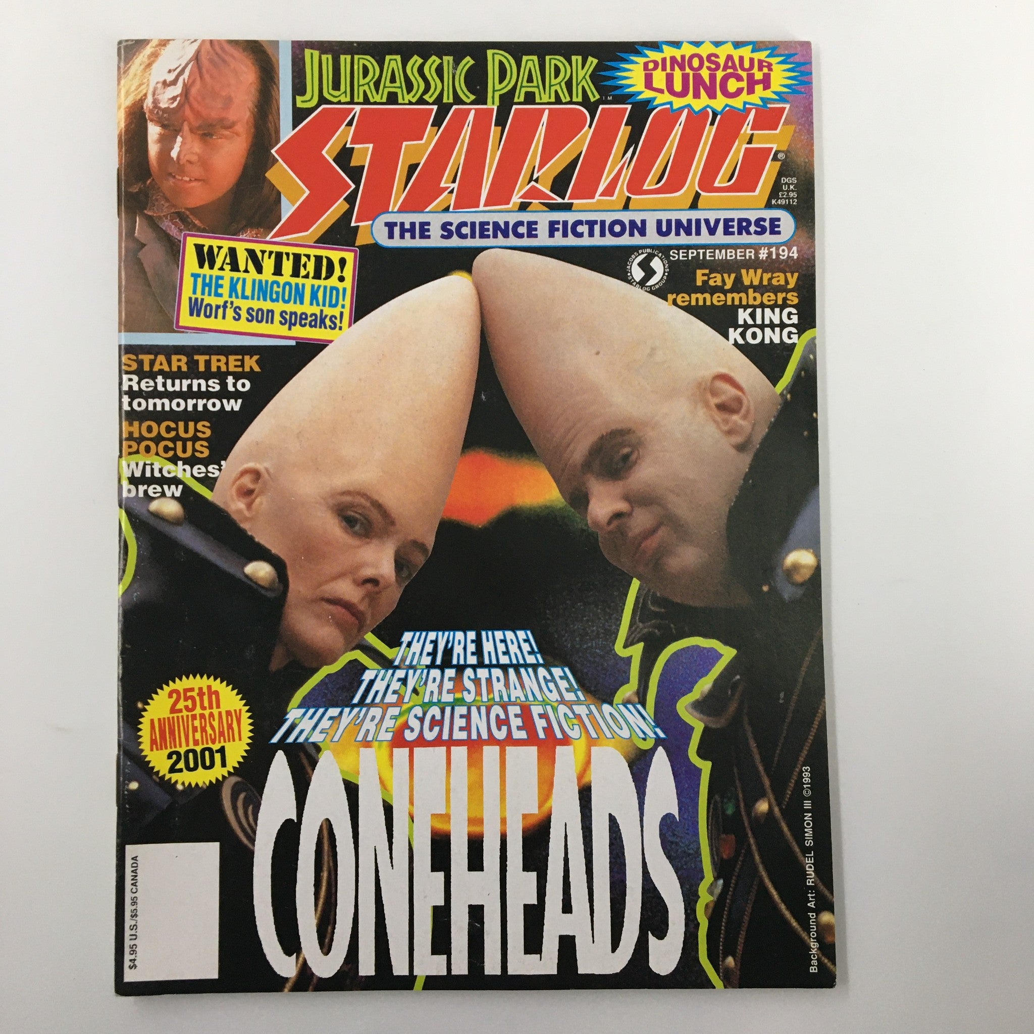 Starlog Magazine September 1993 #194 Coneheads, Star Trek, Hocus Focus No Label