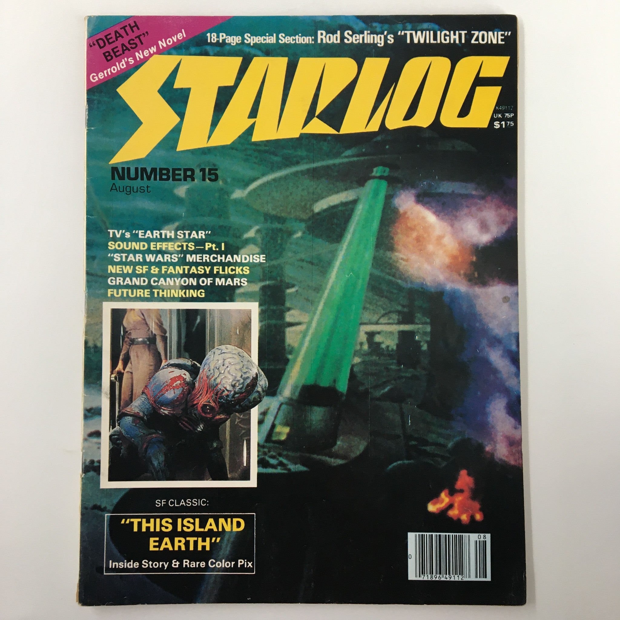 VTG Starlog Magazine August 1978 #15 This Island Earth Inside Story No Label