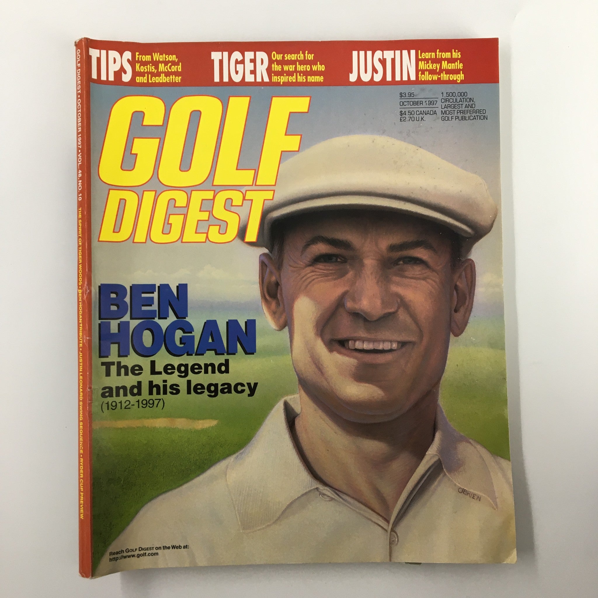 Golf Digest Magazine October 1997 Ben Hogan The Legend and His Legacy No Label