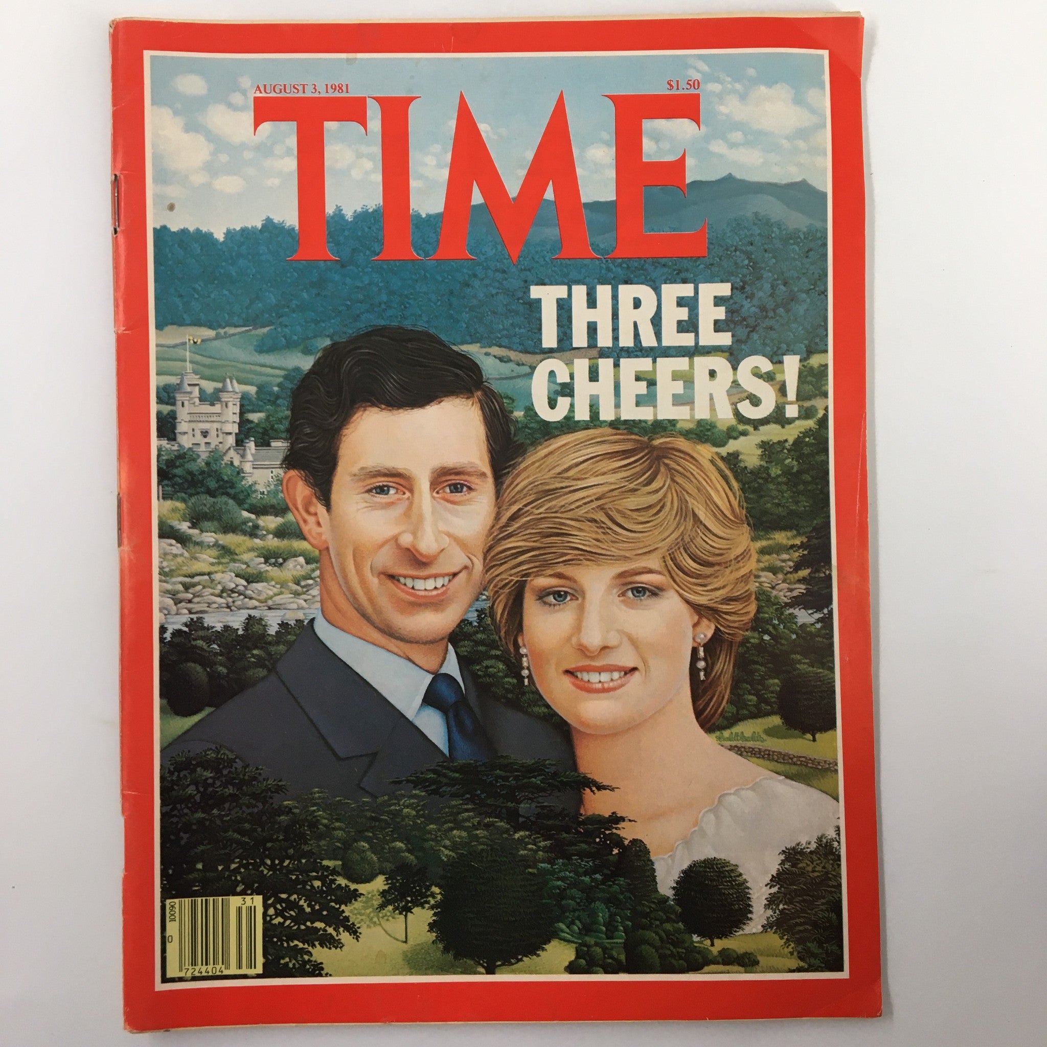 VTG Time Magazine August 3 1981 Prince Charles and Princess Diana No Label