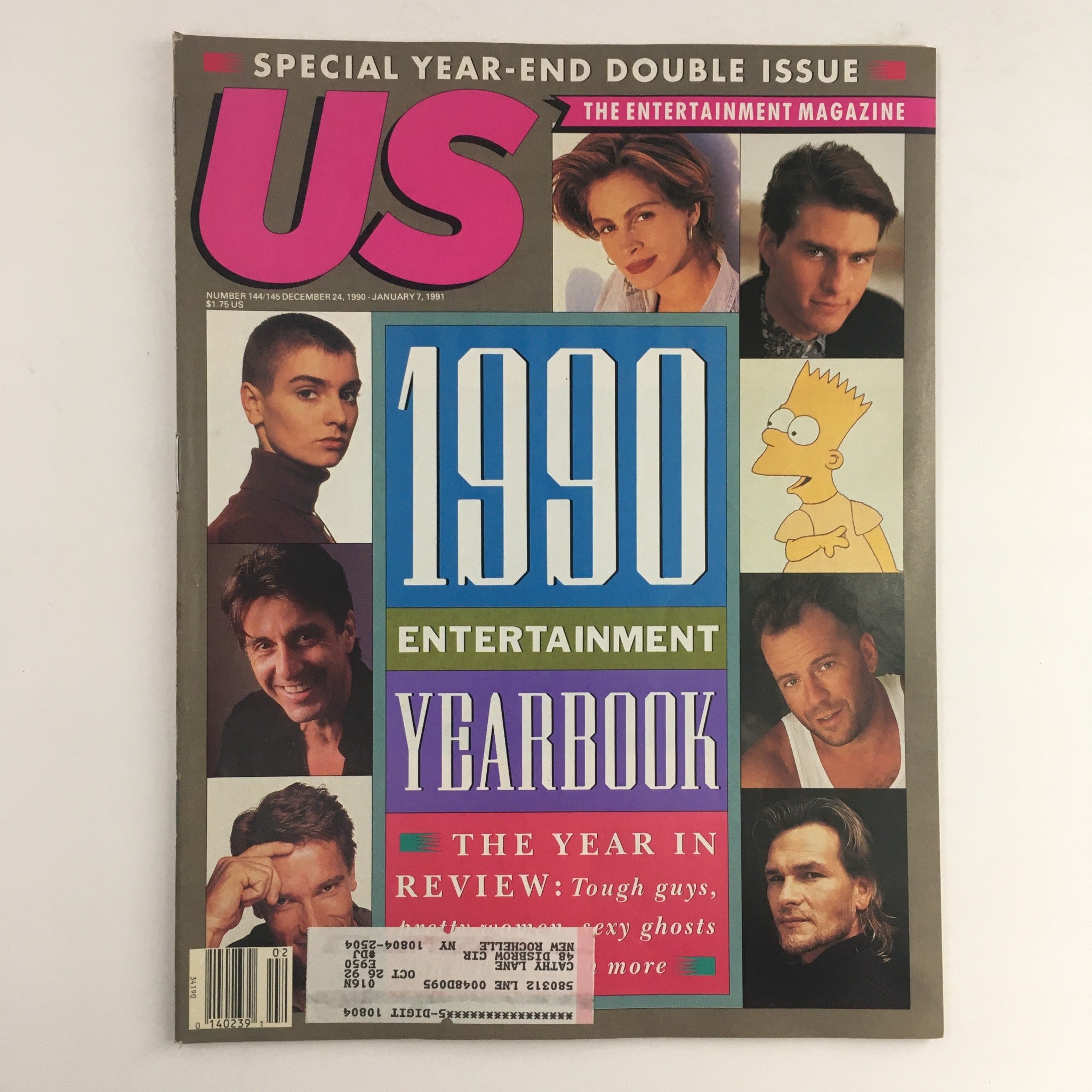 US Magazine #144 December 24 1990 Julia Roberts, Tom Cruise, 1990 Yearbook