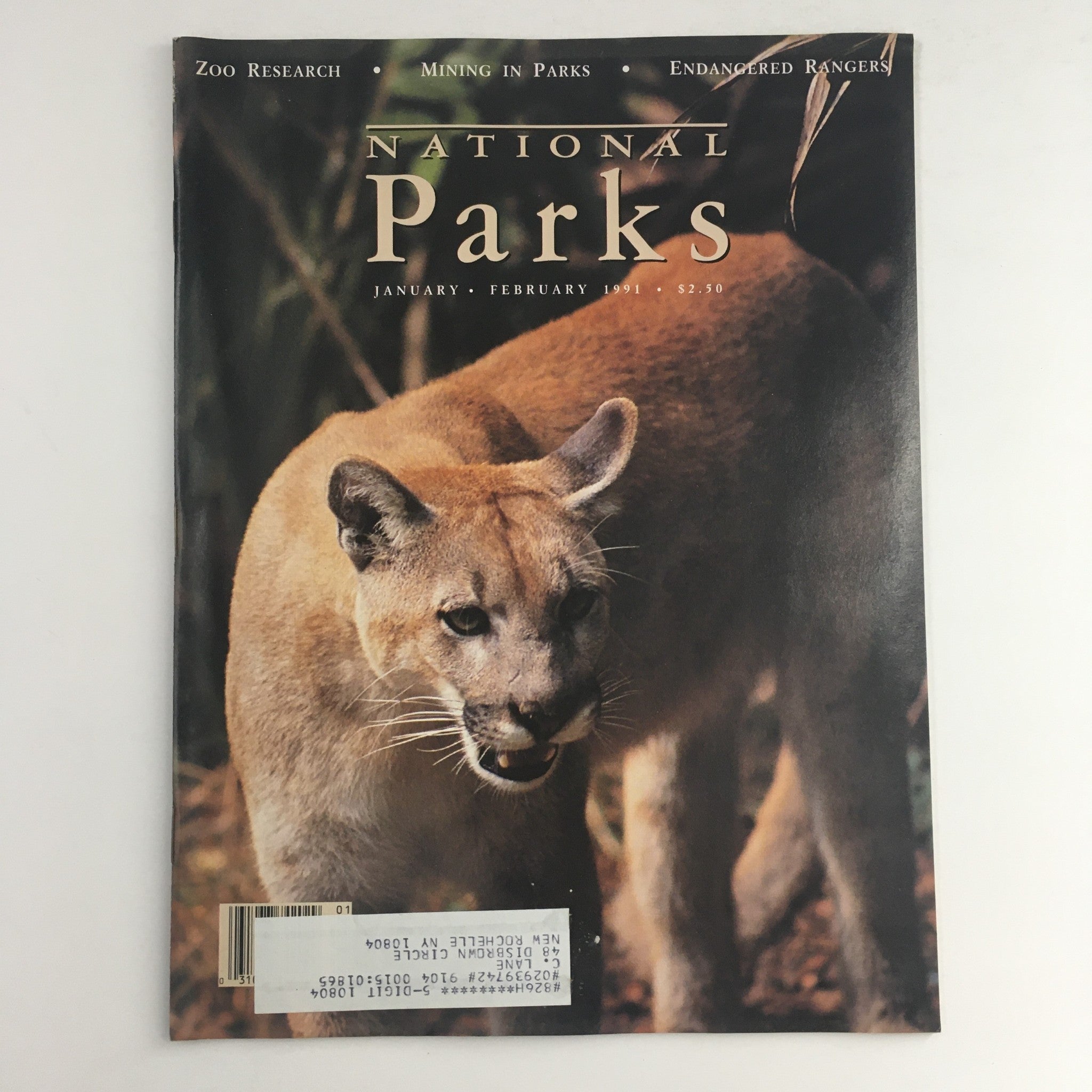 National Parks Magazine January-February 1991 Zoo Research, Mining in Parks