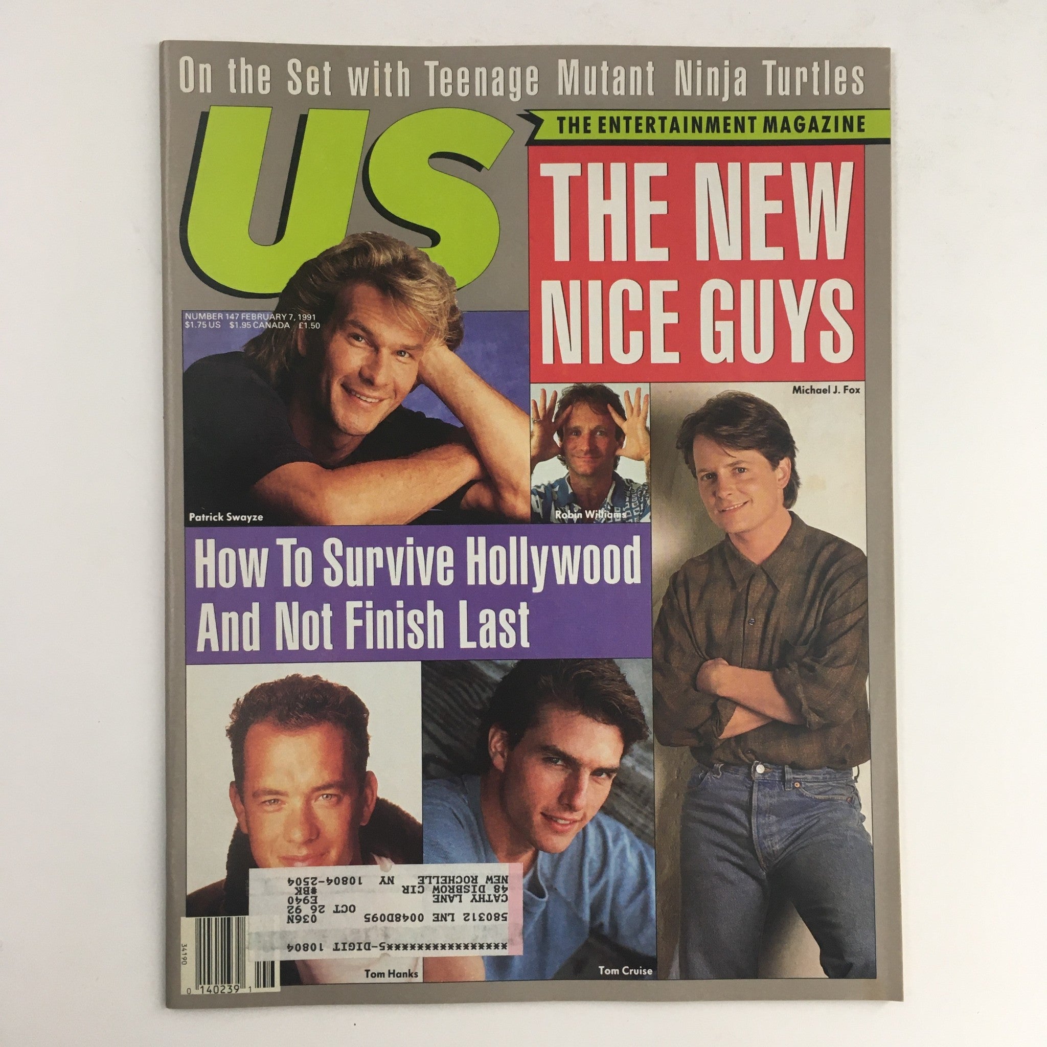 US Magazine #147 February 7 1991 Patrick Swayze, Robin Williams, Michael J. Fox