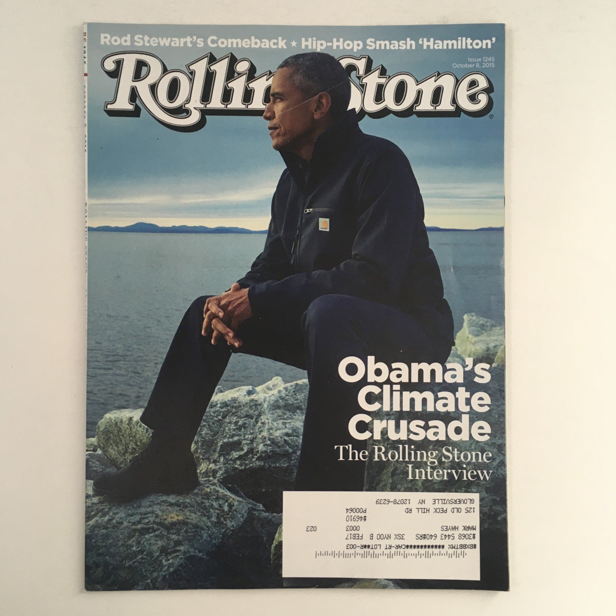 Rolling Stone Magazine October 8 2015 Barack Obama Climate Crusade, Rod Stewart