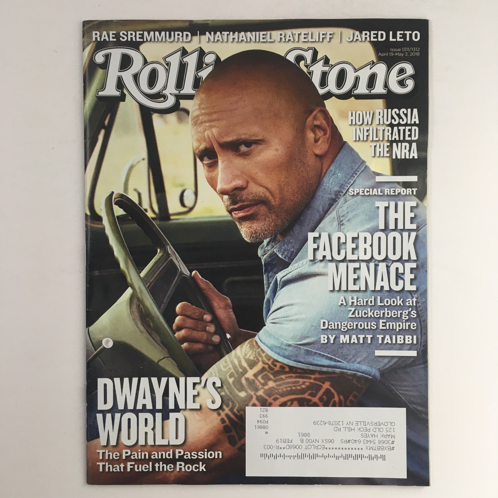 Rolling Stone Magazine April 19 2018 Dwayne Johnson, Rae Sremmurd & Jared Leto