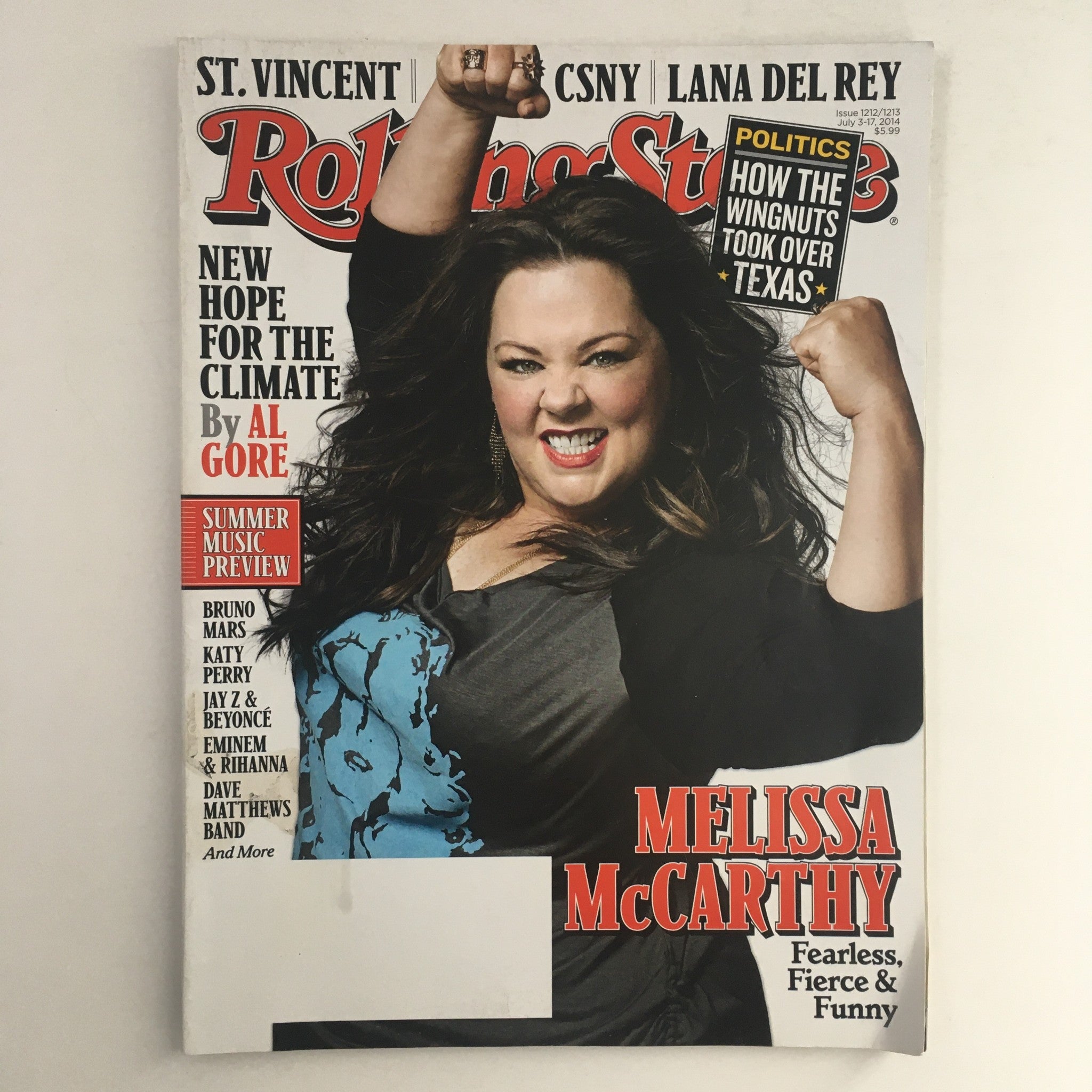 Rolling Stone Magazine July 3 2014 Melissa McCarthy, Bruno Mars & Katy Perry