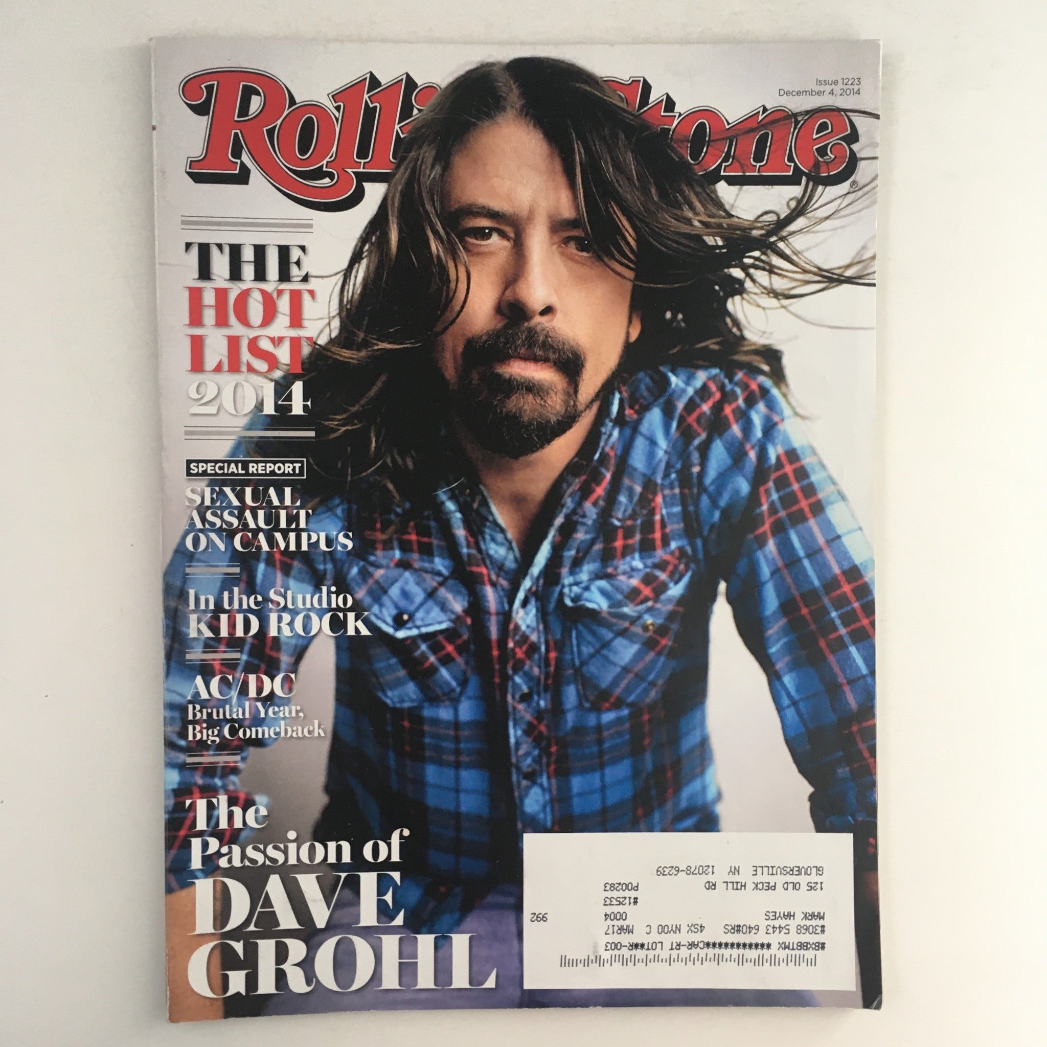 Rolling Stone Magazine December 4 2014 Dave Grohl, AC/DC Brutal Year & Kid Rock