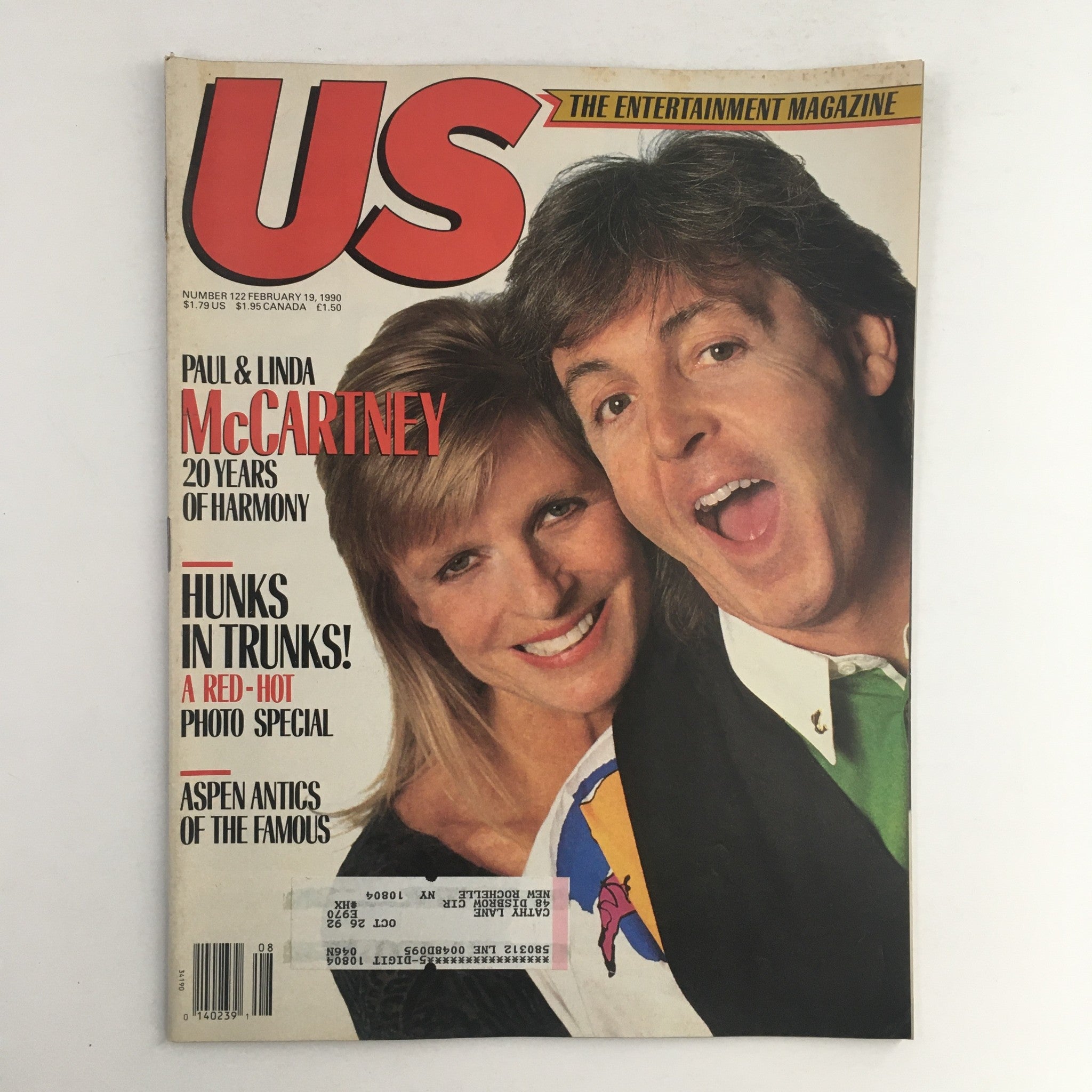 US Magazine #122 February 19 1990 Paul & Linda McCartney 20 Years of Harmony