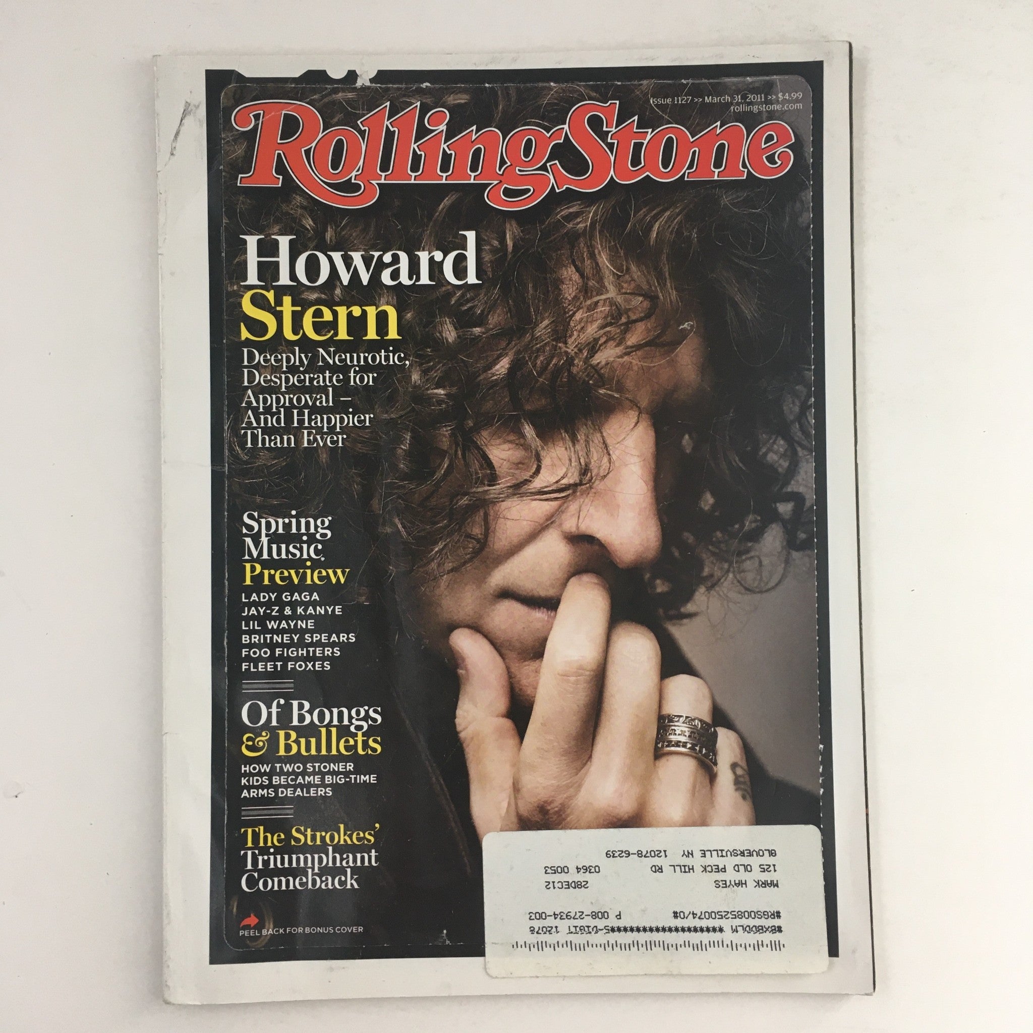 Rolling Stone Magazine March 31 2011 Howard Stern, Lady Gaga, Jay-Z & Kanye West