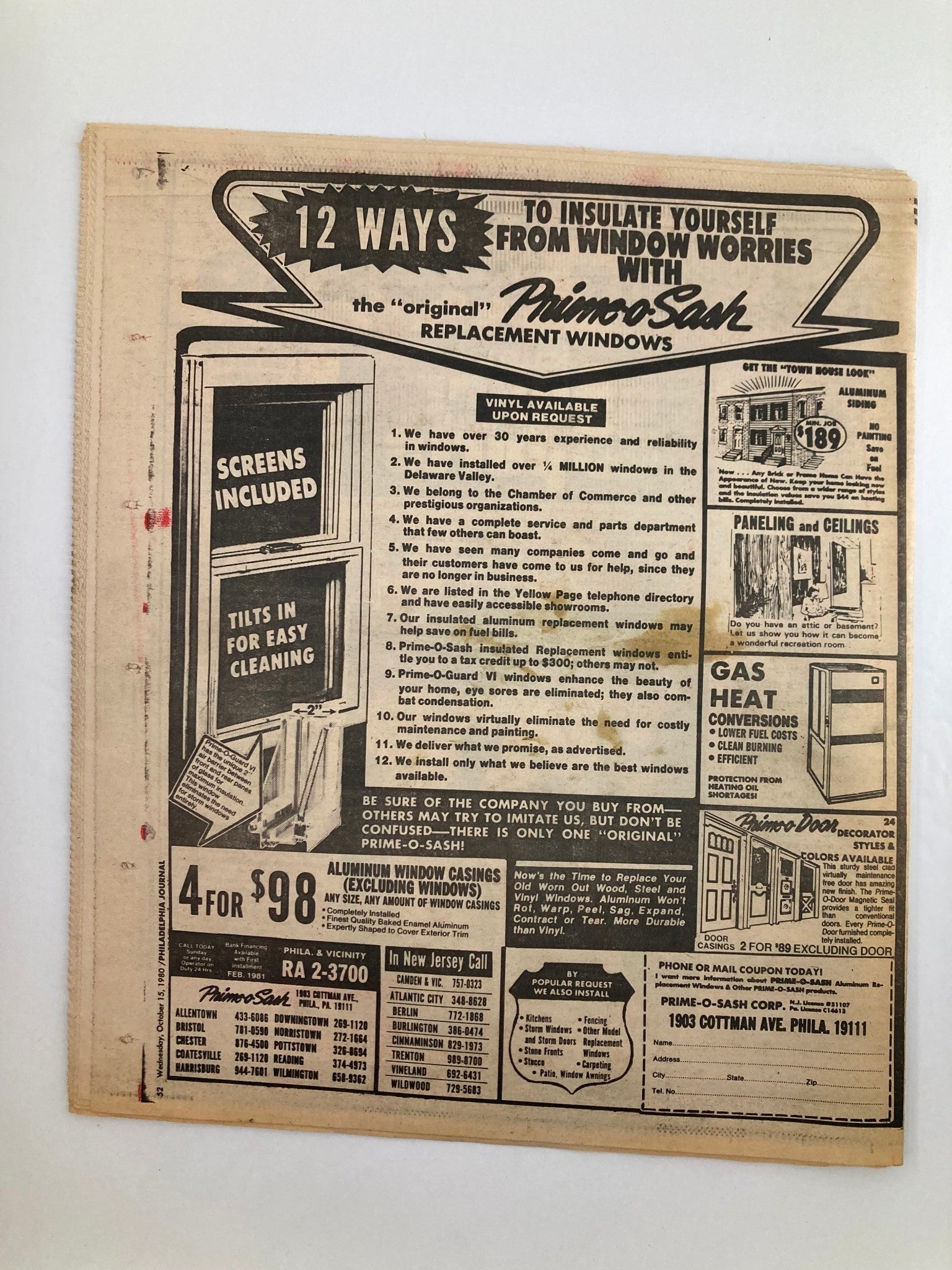 Philadelphia Journal Tabloid October 15 1980 Vol 3 #262 MLB Phillies Larry Bowa