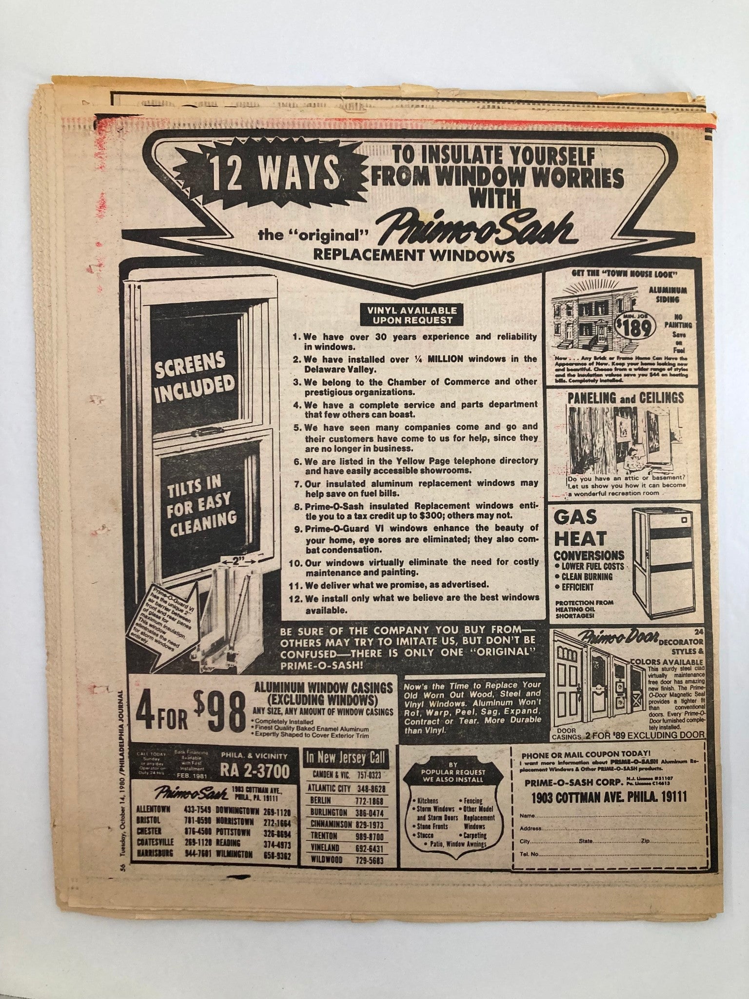 Philadelphia Journal Tabloid October 14 1980 Vol 3 261 MLB Phillies World Series