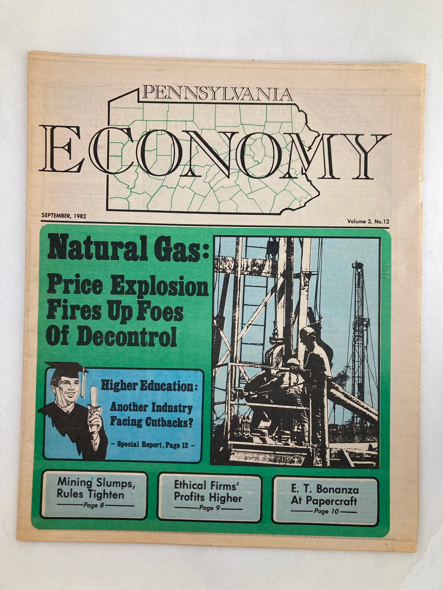 Pennsylvania Economy Tabloid September 1982 Vol #12 E.T. Bonanza At Papercraft