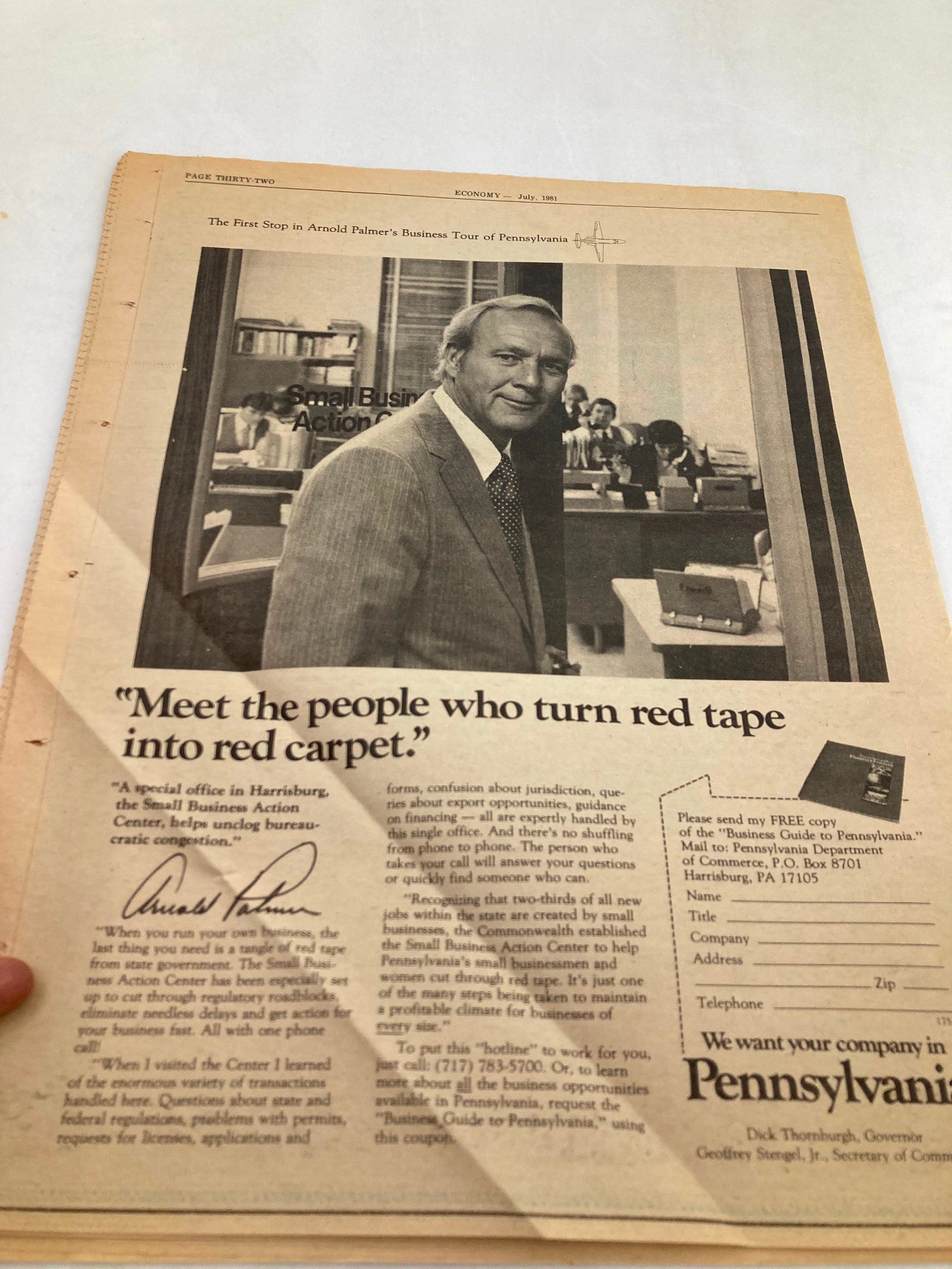 Pennsylvania Economy Tabloid July 1981 Vol 1 #10 UMW President's On A Tightrope