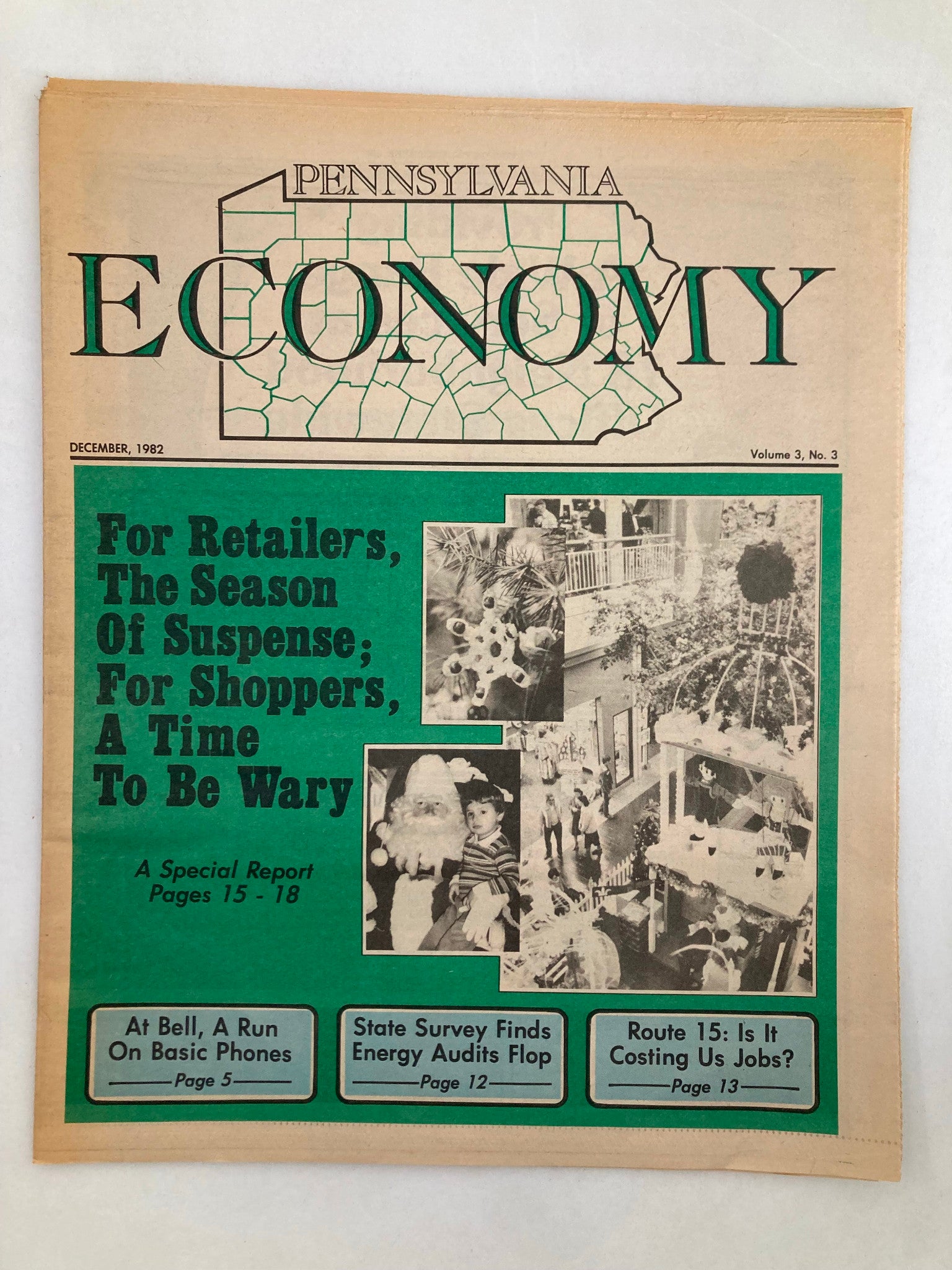 Pennsylvania Economy Tabloid December 1982 Vol 3 #3 At Bell, A Run Basic Phones