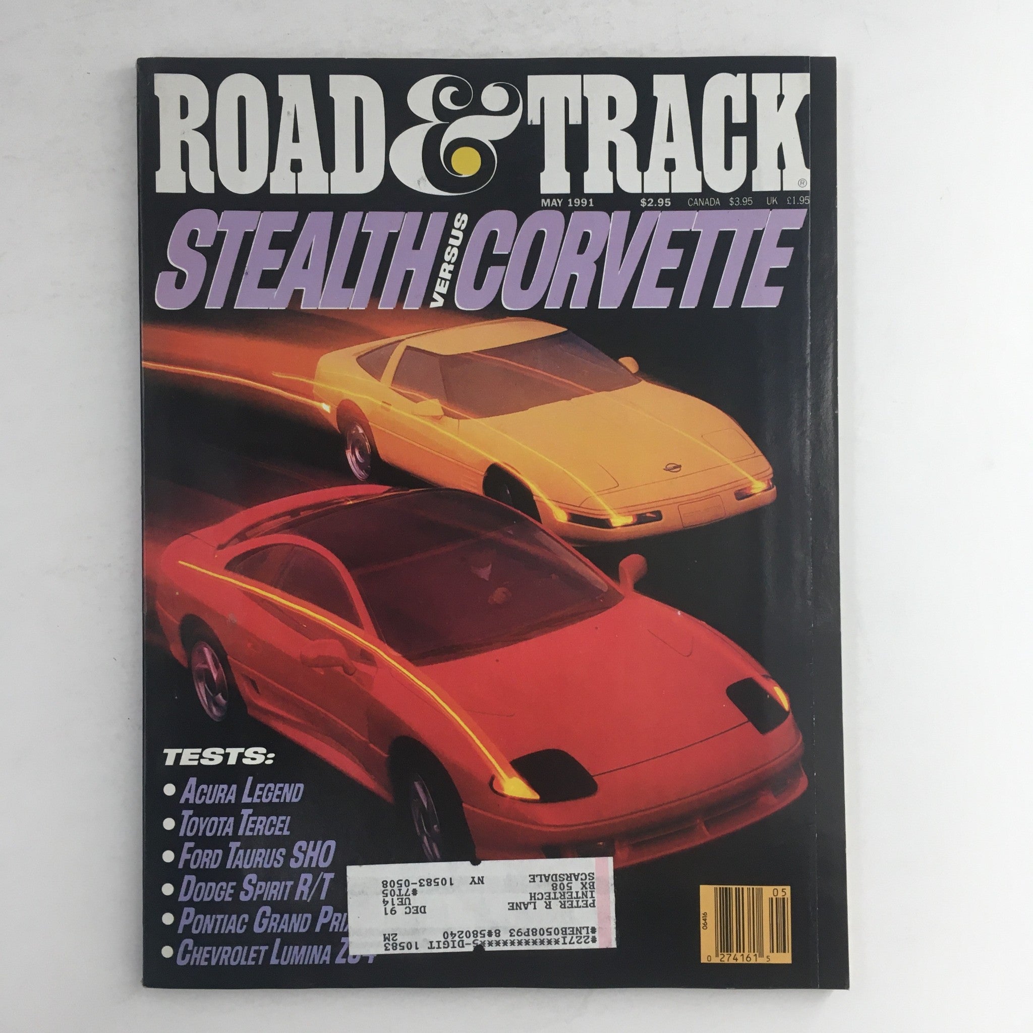 Road & Track Magazine May 1991 Stealth vs Corvette & Ford Taurus SHO Tests, VG