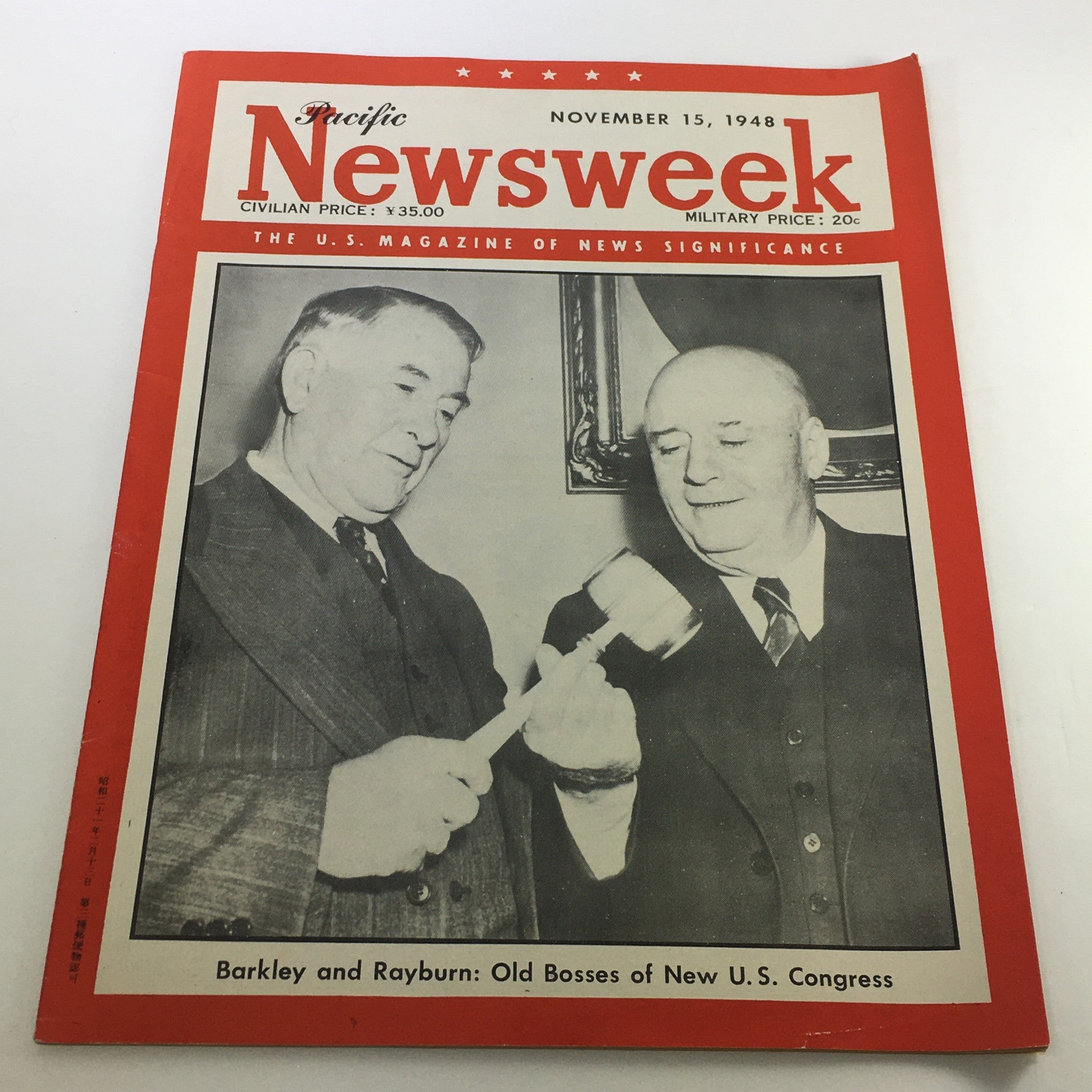 VTG Newsweek Magazine November 15 1948 - Alben Barkley & Sam Rayburn / Pacific