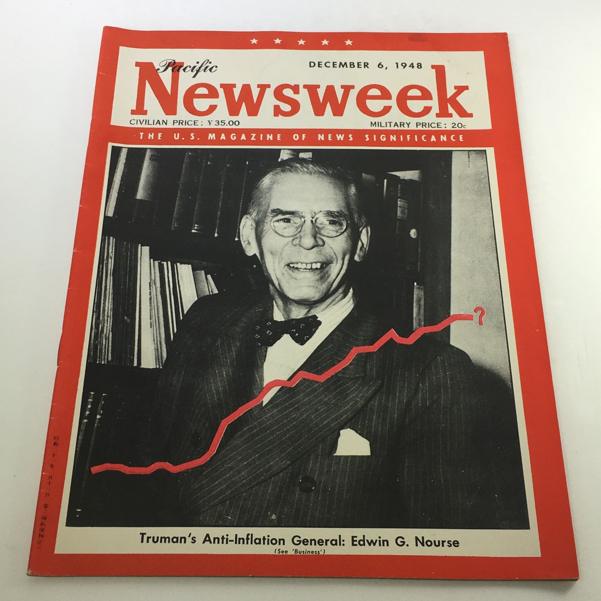 VTG Newsweek Magazine December 6 1948 - Harry S. Truman & Edwin Griswold Nourse