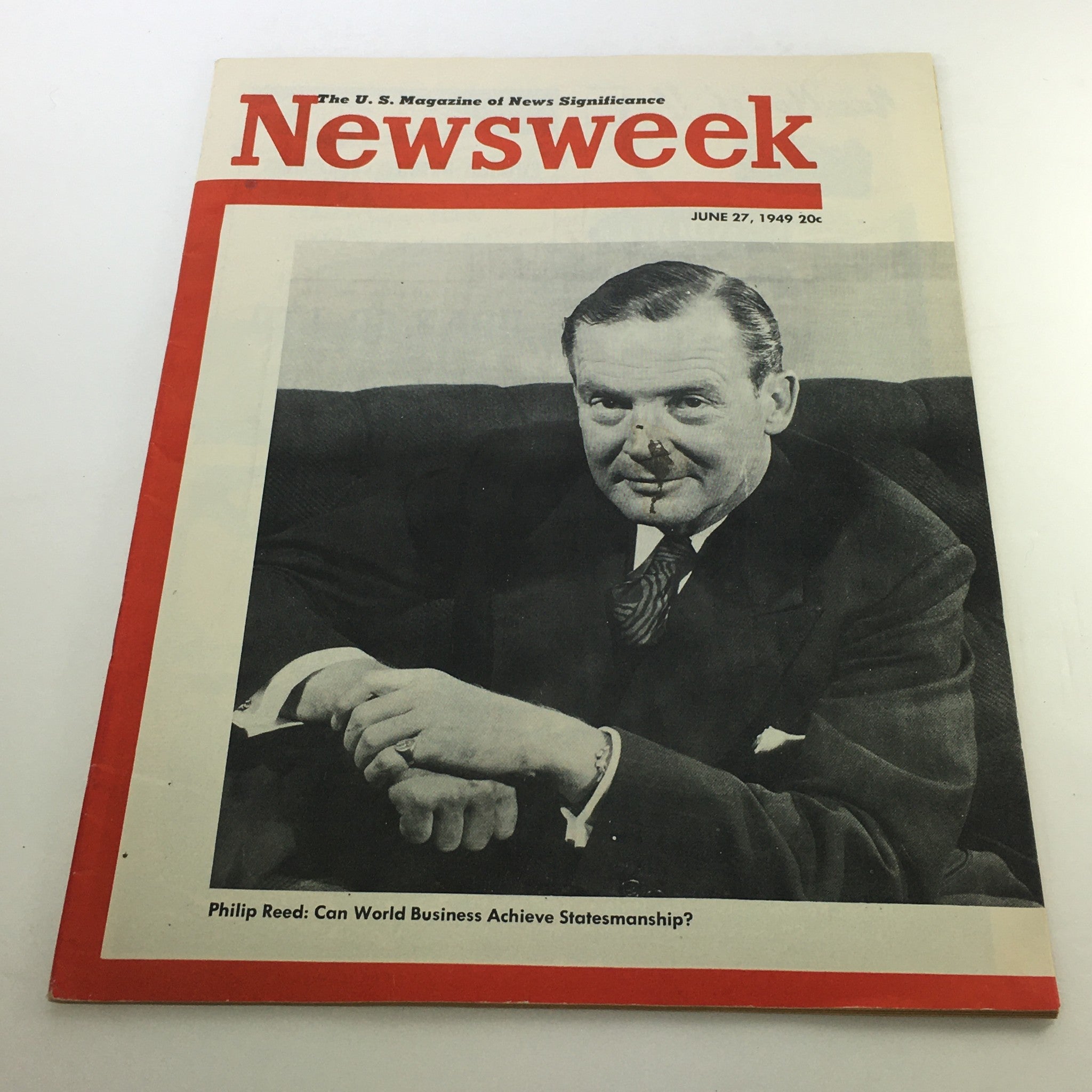 VTG Newsweek Magazine June 27 1949 - Philip Reed  No Label