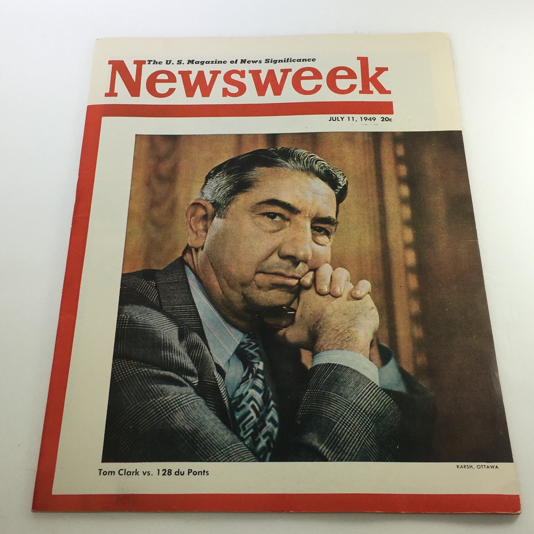 VTG Newsweek Magazine July 11 1949 - Tom Clark No Label