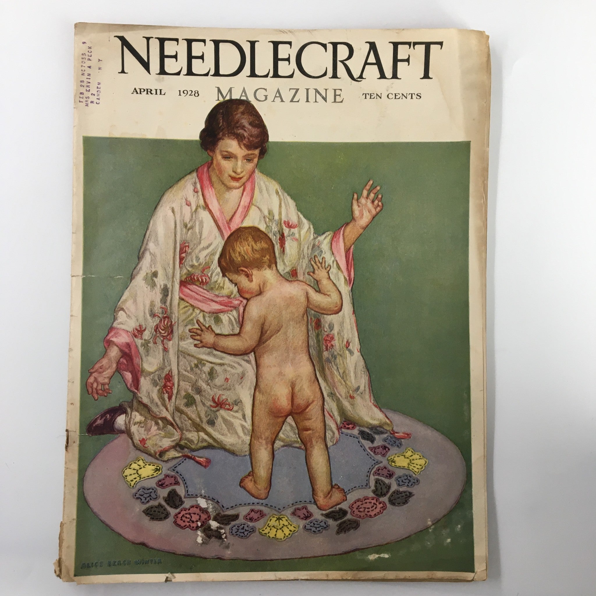 VTG Needlecraft Magazine April 1928 Vol. 19 No. 8 In April Woods by Elizabeth