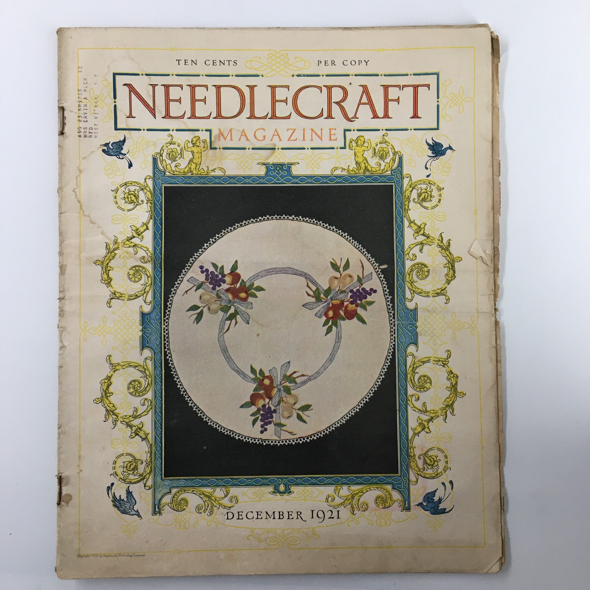 VTG Needlecraft Magazine December 1921 Vol. 13 No 4 Merry Christmas to the Birds