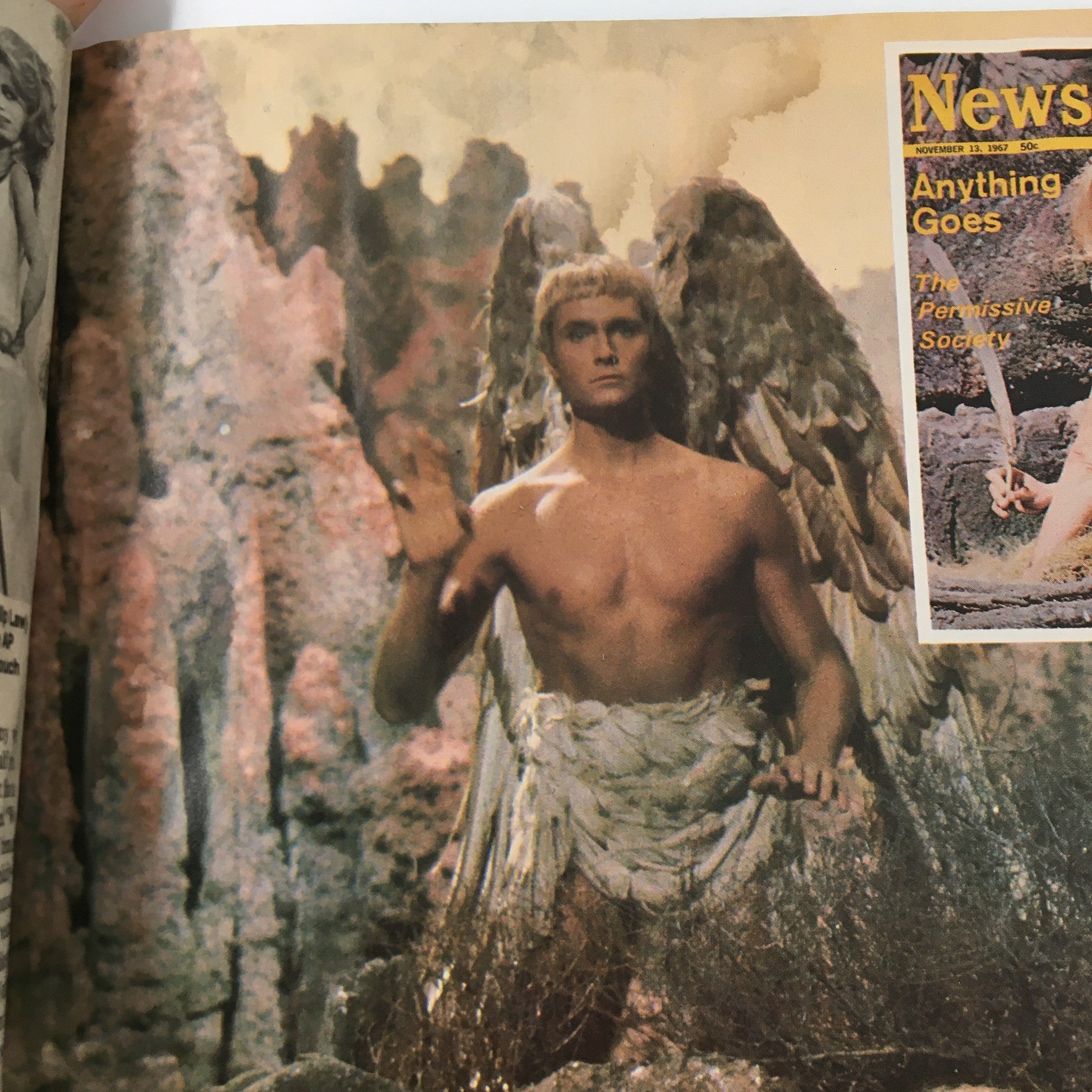Illustrative page from VTG Starlog Magazine March 1985 featuring imagery from the film Starman and related content.