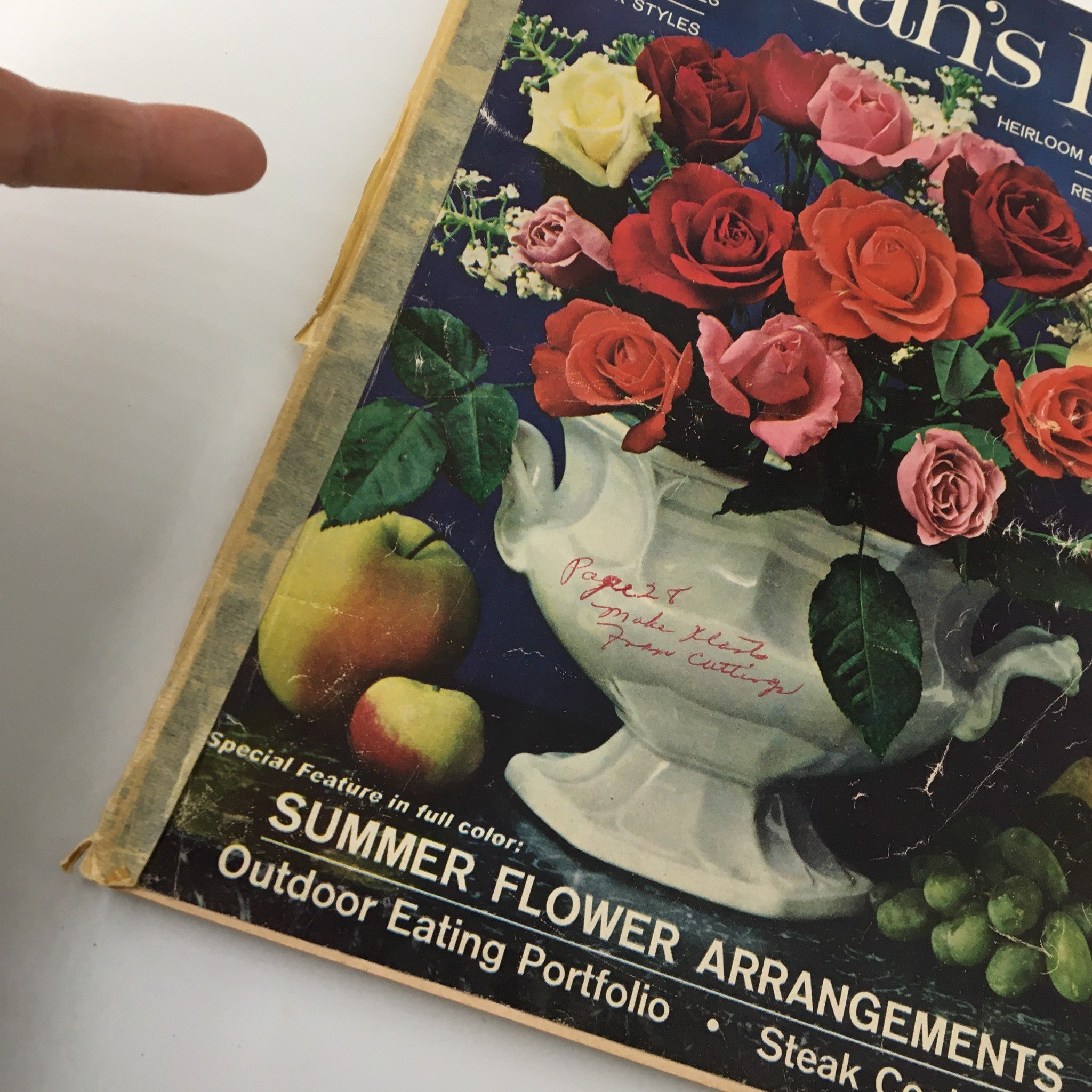 VTG Woman's Day Magazine June 1963 Summer Flower Arrangements No Label