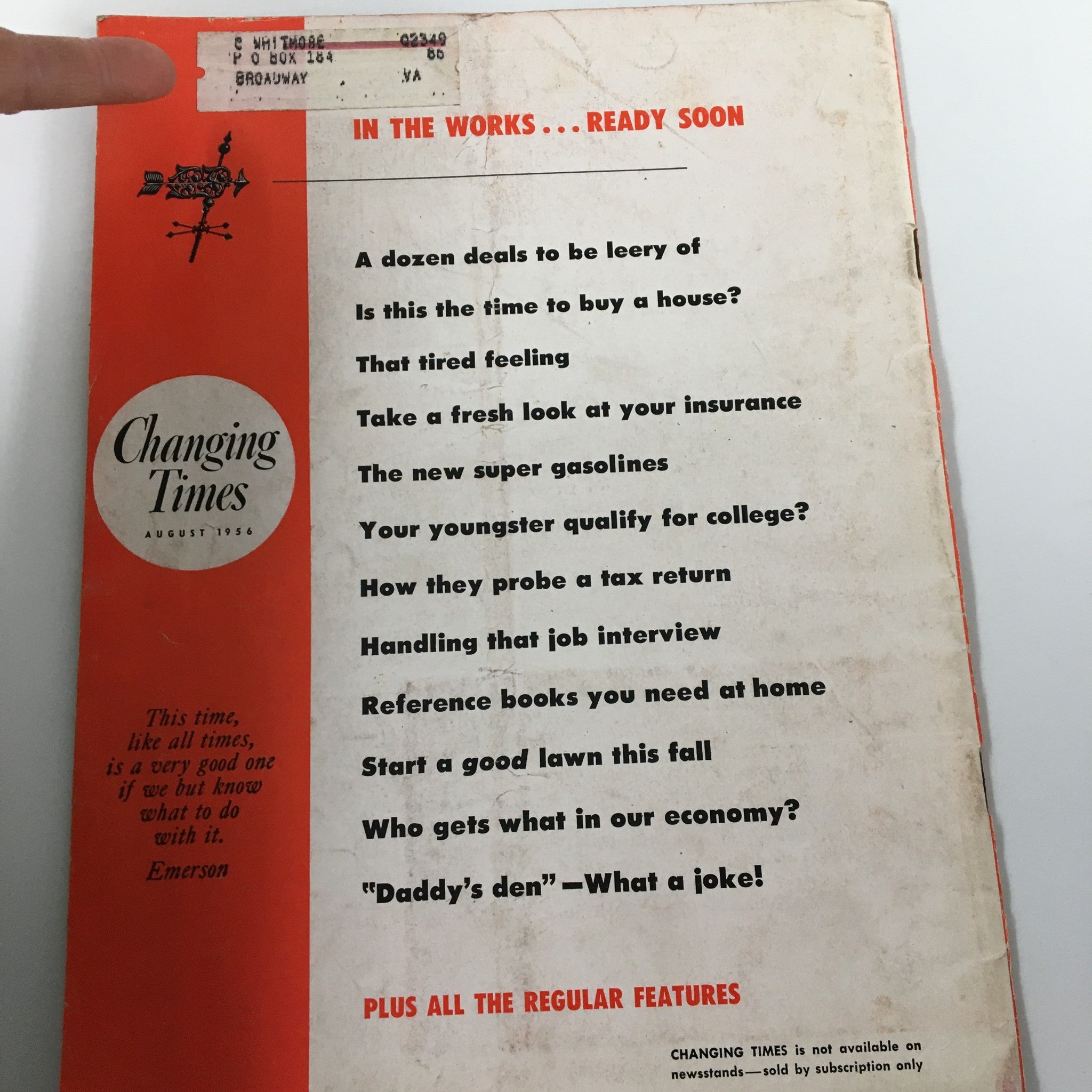 VTG Changing Times Magazine August 1956 How To Tell What You're Good At