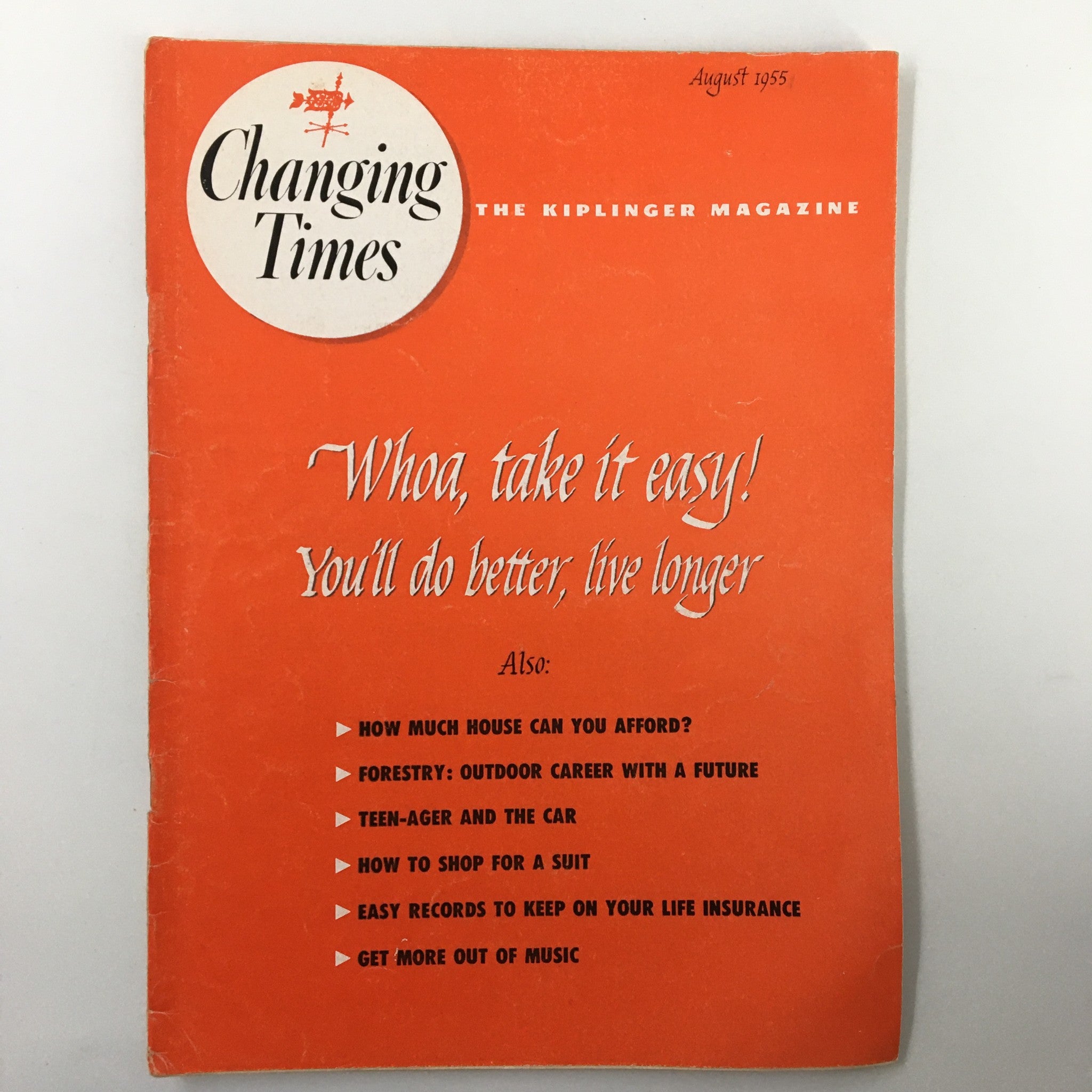 VTG Changing Times Magazine August 1955 How Much House Can You Afford?