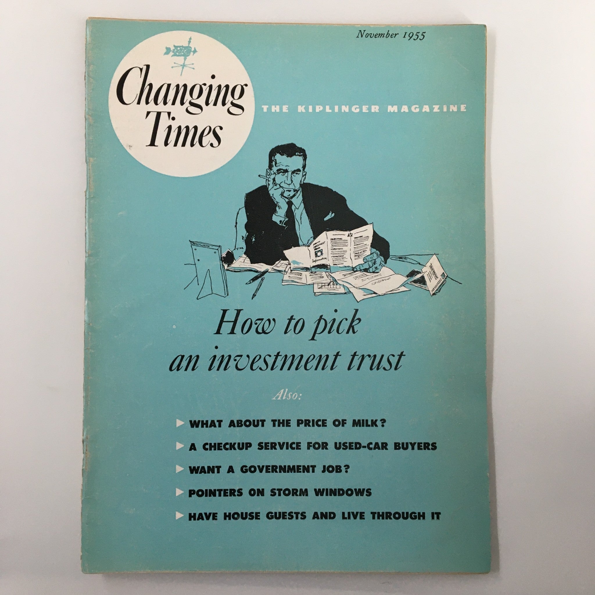 VTG Changing Times Magazine November 1955 How To Pick An Investment Trust