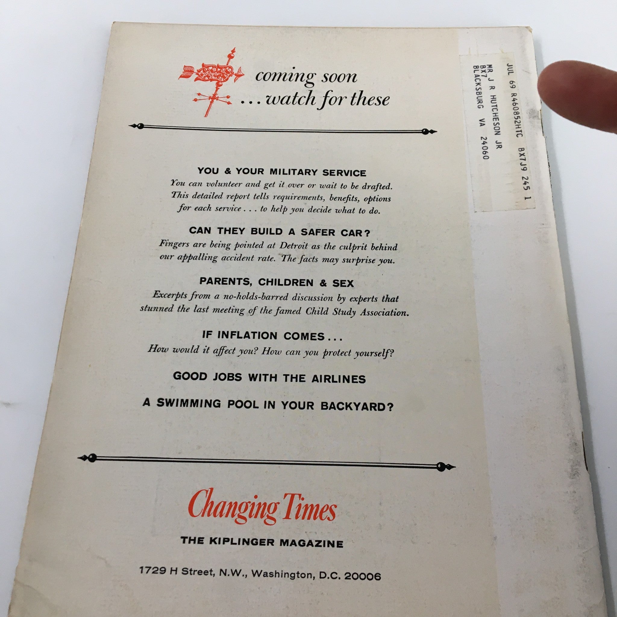 VTG Changing Times Magazine May 1966 Tax-Exempt and The Small Investor