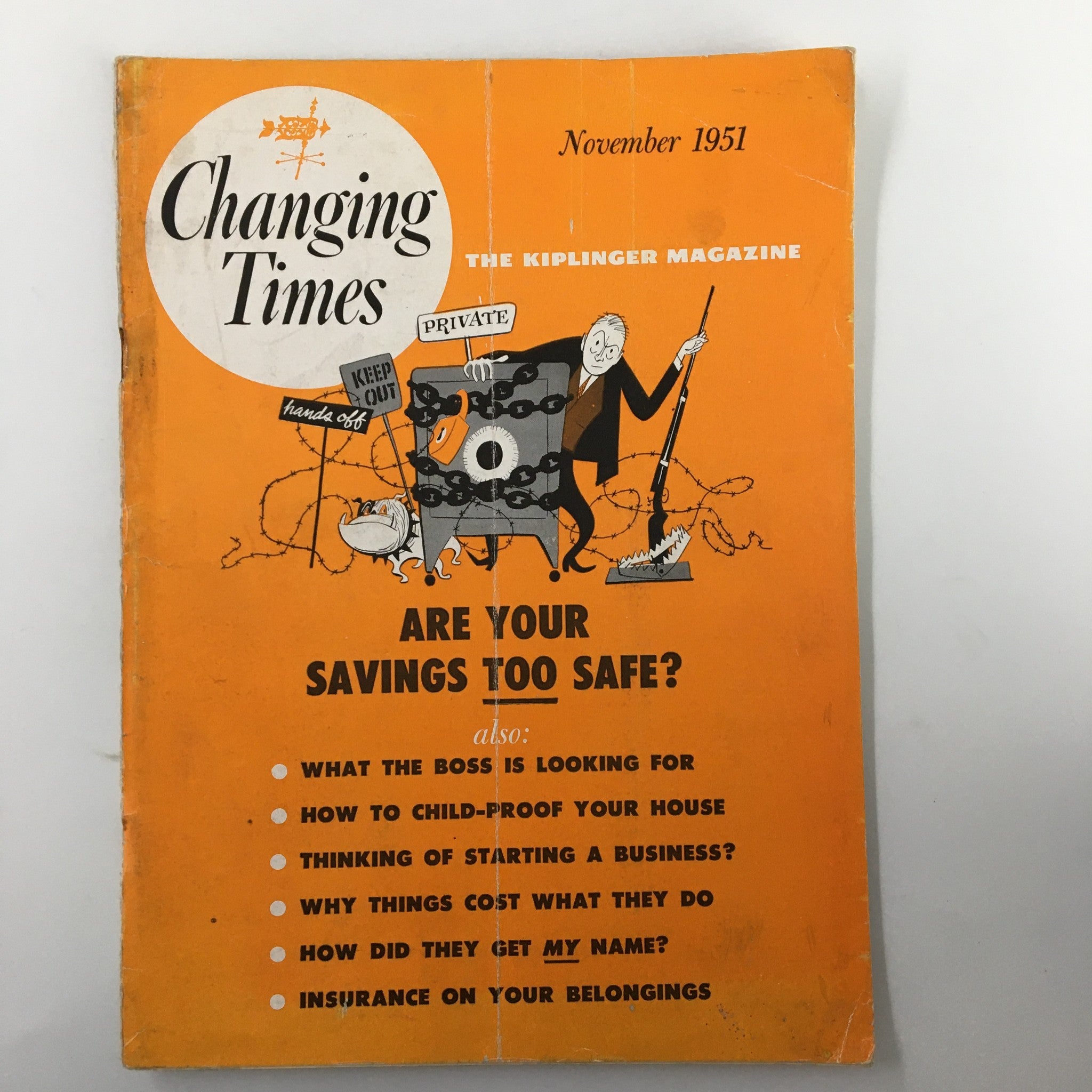 VTG Changing Times Magazine November 1951 How To Child-Proof Your House