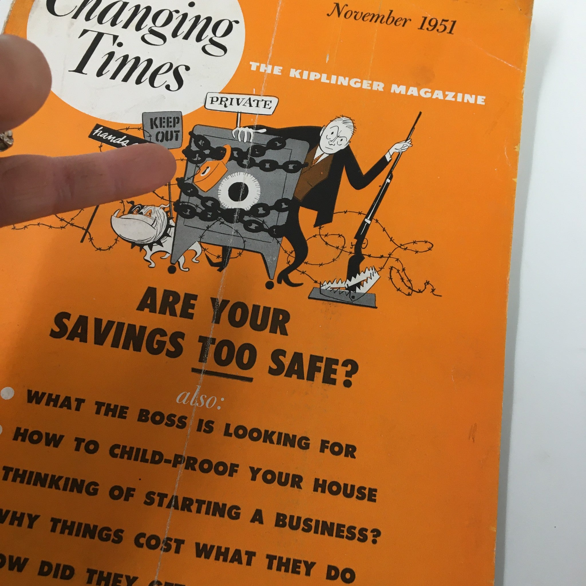 VTG Changing Times Magazine November 1951 How To Child-Proof Your House