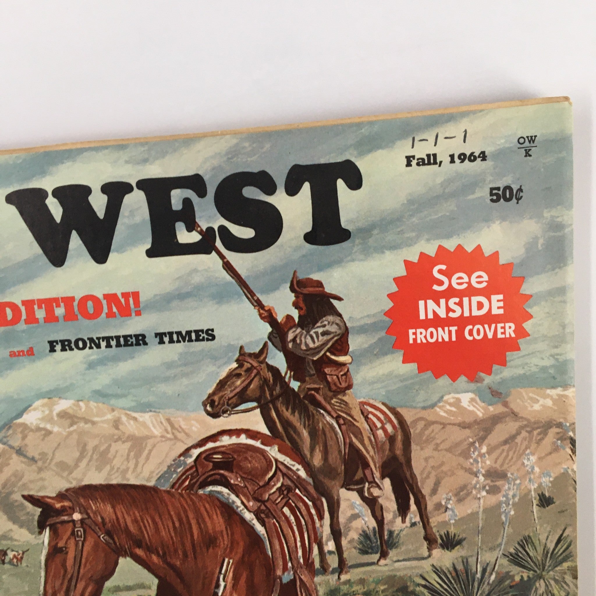 VTG Old West Magazine Fall 1964 The Rifle That Opened West No Label