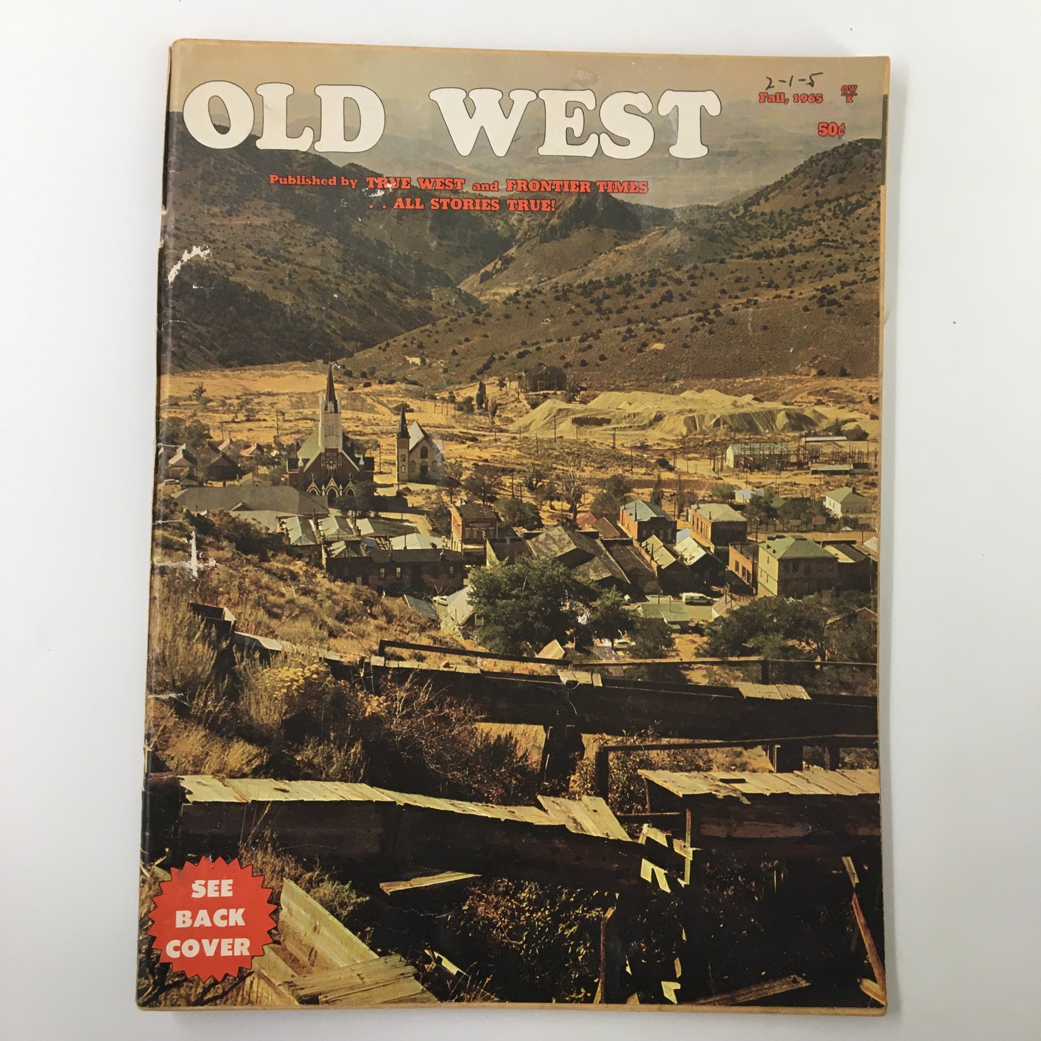 VTG Old West Magazine Fall 1965 Bass Outlaw - The Little Wolf No Label