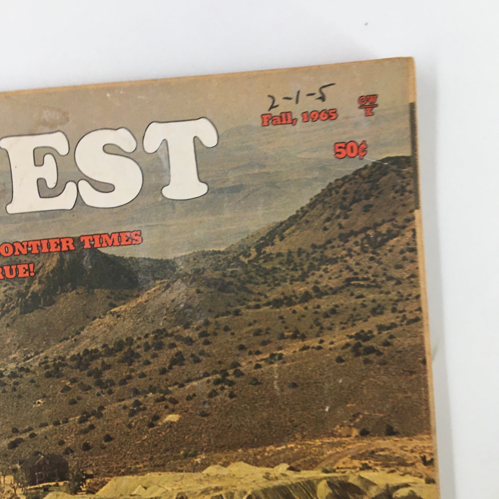 VTG Old West Magazine Fall 1965 Bass Outlaw - The Little Wolf No Label