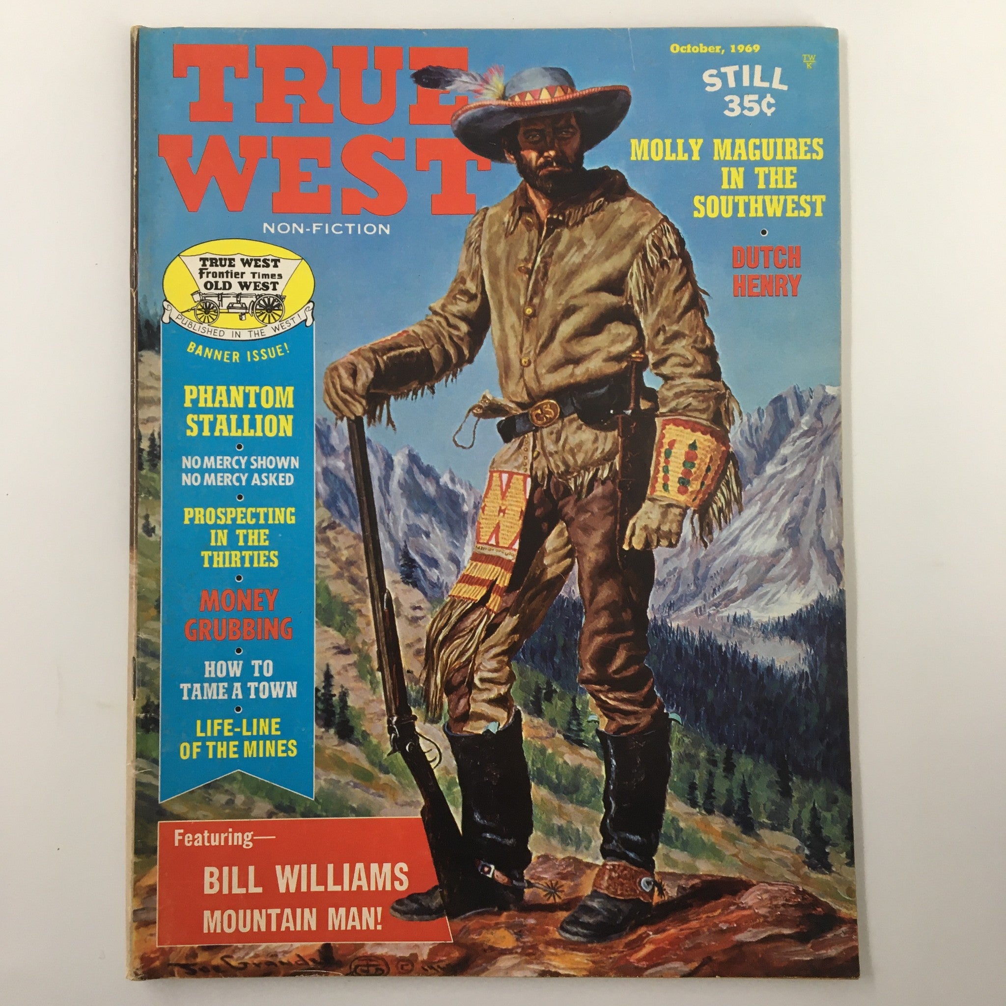 VTG True West Magazine October 1969 Vol. 17 #1 How To Tame A Town No Label