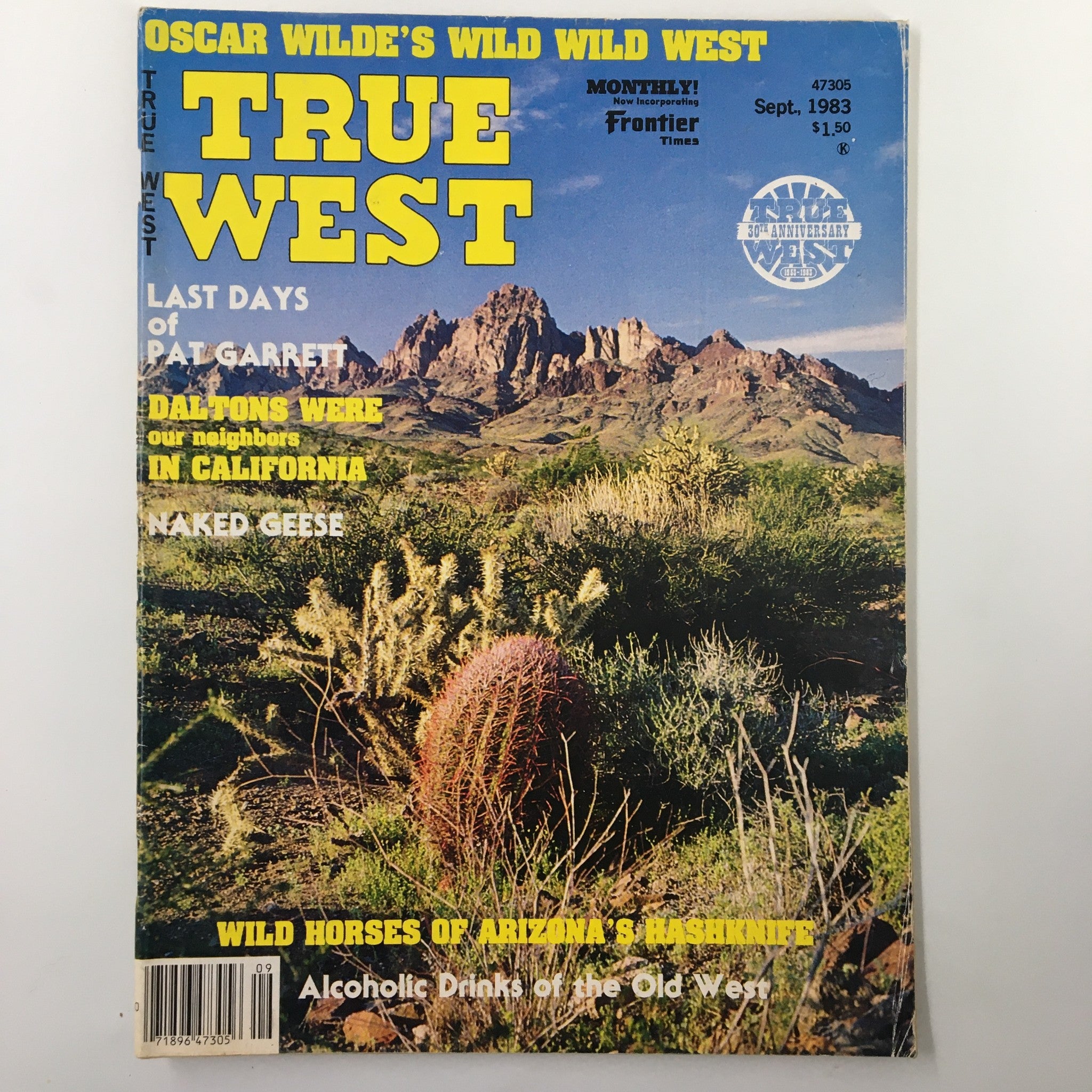 VTG True West Magazine September 1983 Wild Horses of Arizona Hashknife No Label