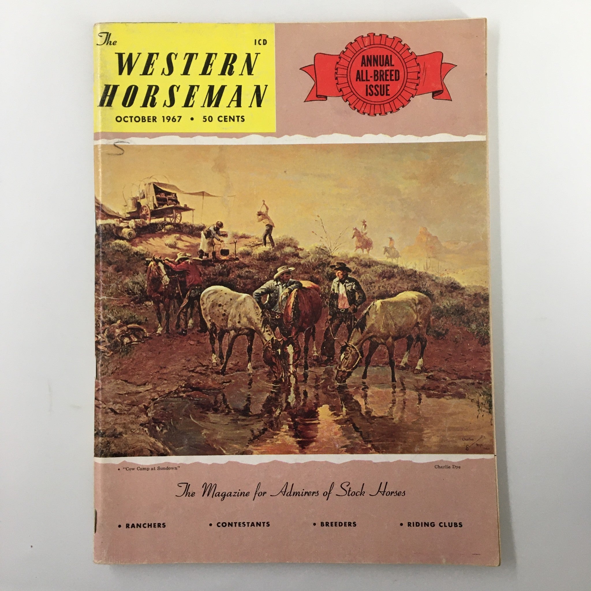 VTG Western Horseman Magazine October 1967 The Australian Waler No Label