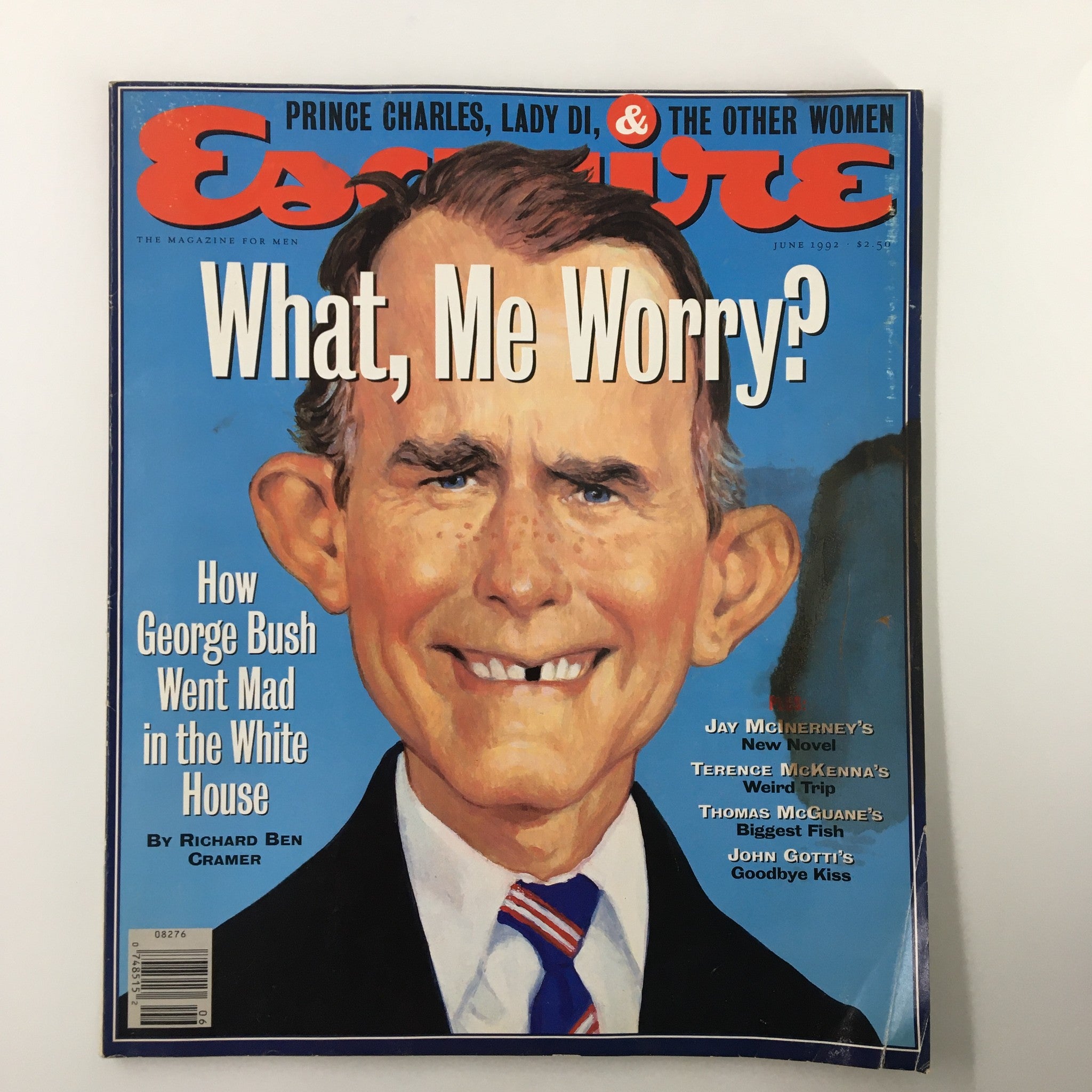 Esquire Magazine June 1992 George Bush, Prince Charles & Lady Diana No Label